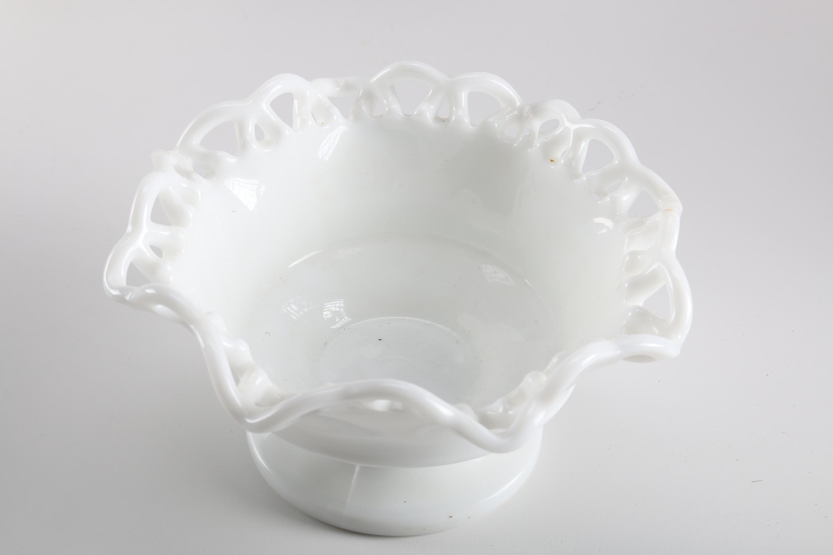 Collection of Fenton White Milk Glass