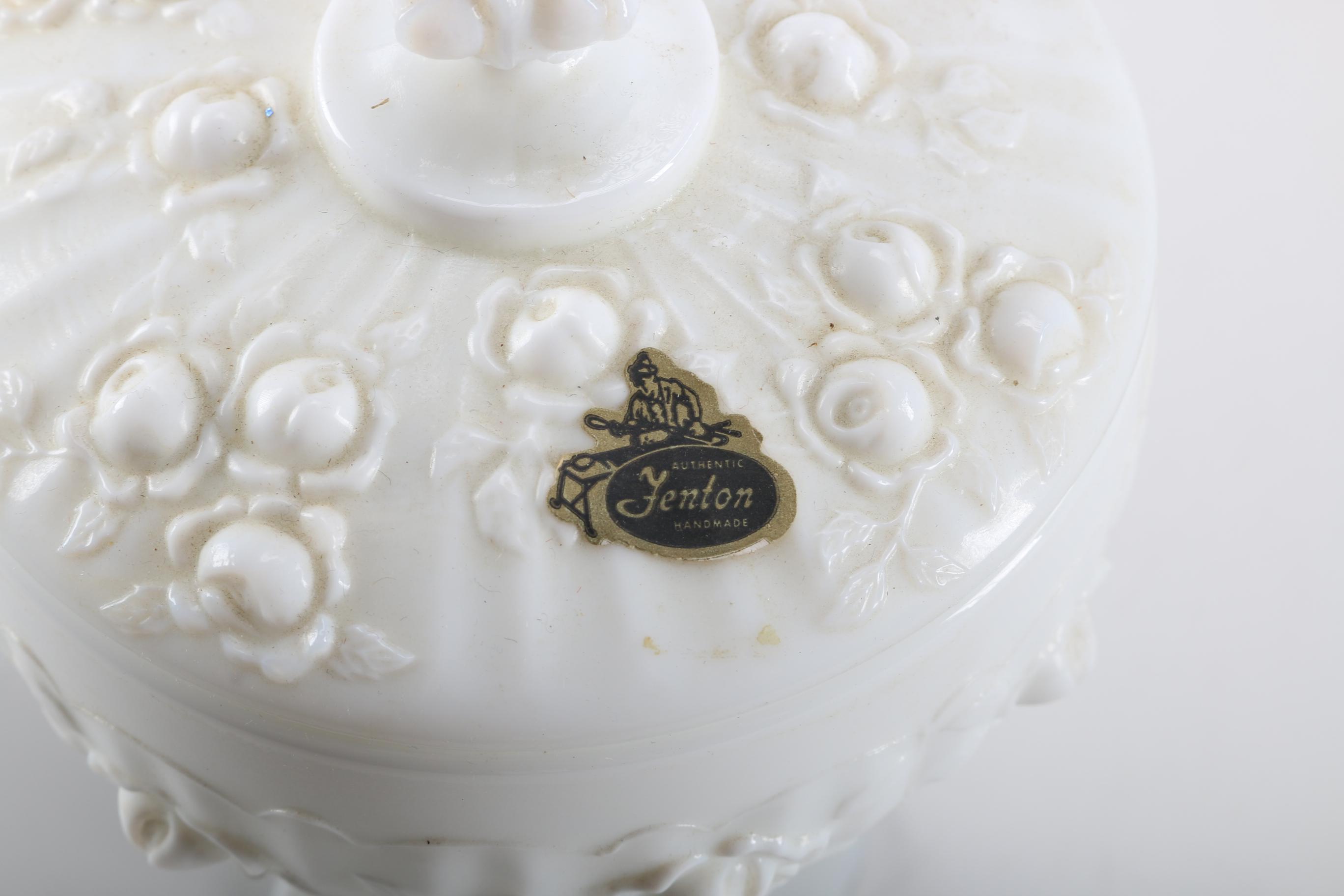 Collection of Fenton White Milk Glass