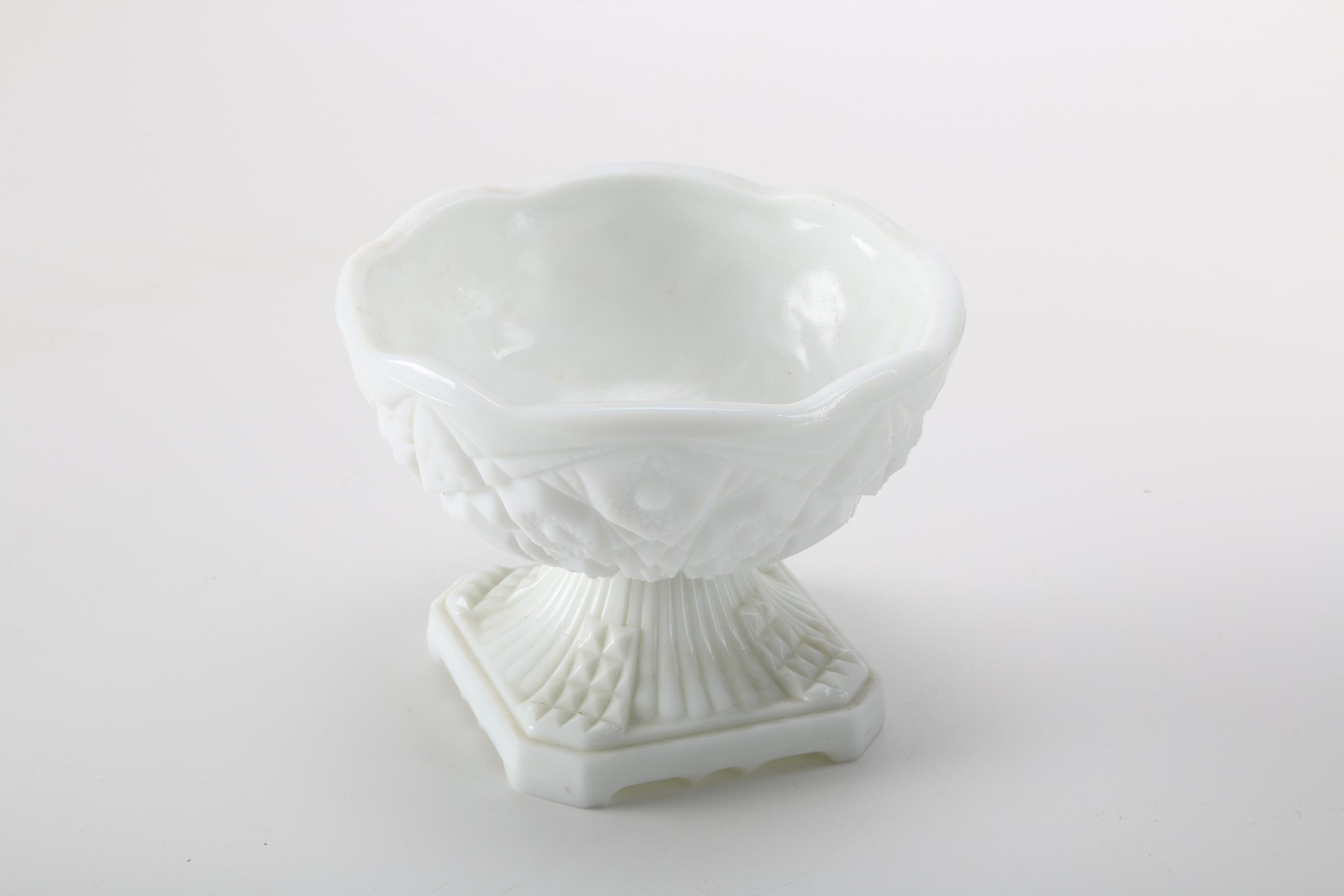 Collection of Fenton White Milk Glass
