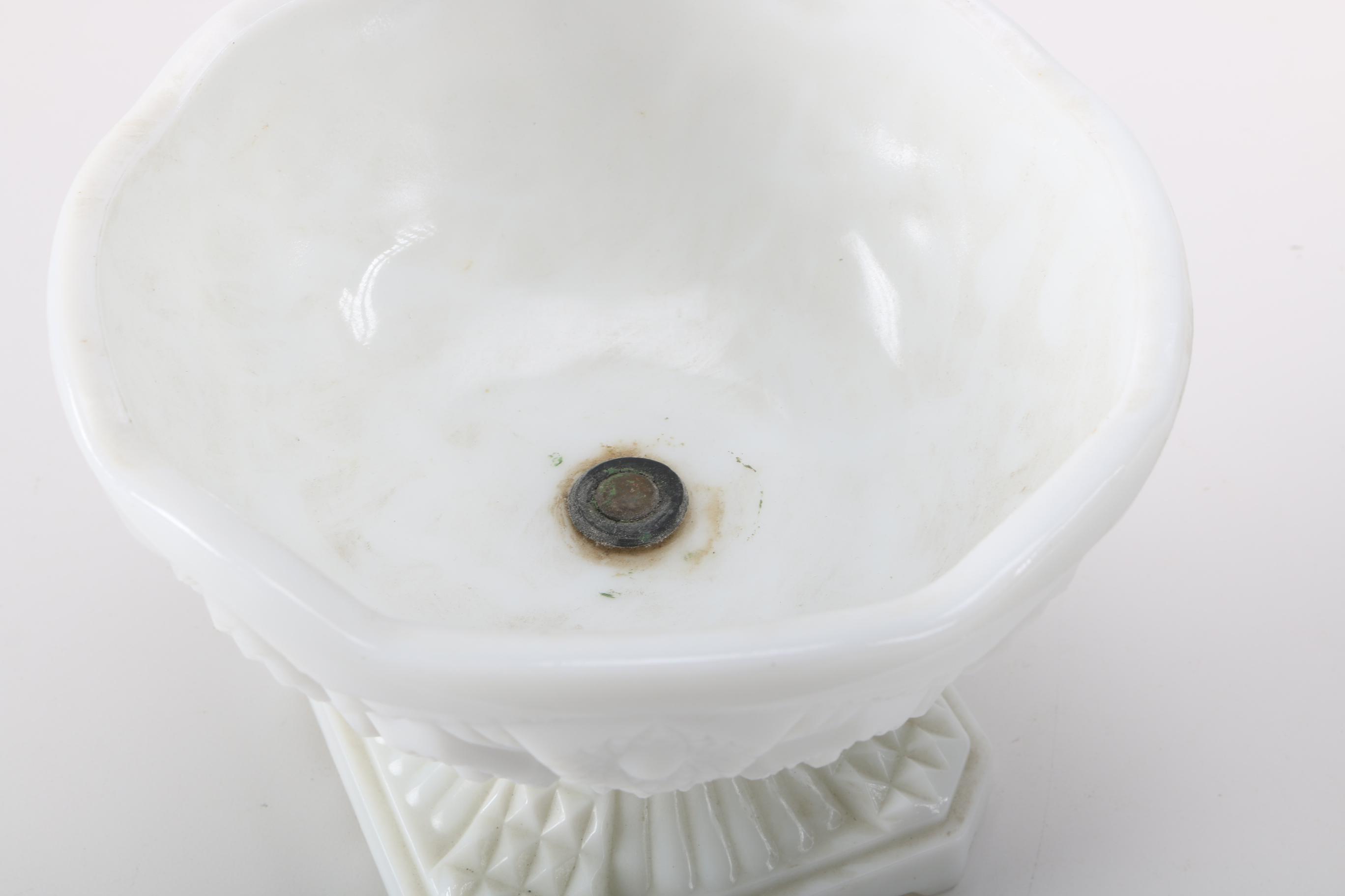 Collection of Fenton White Milk Glass