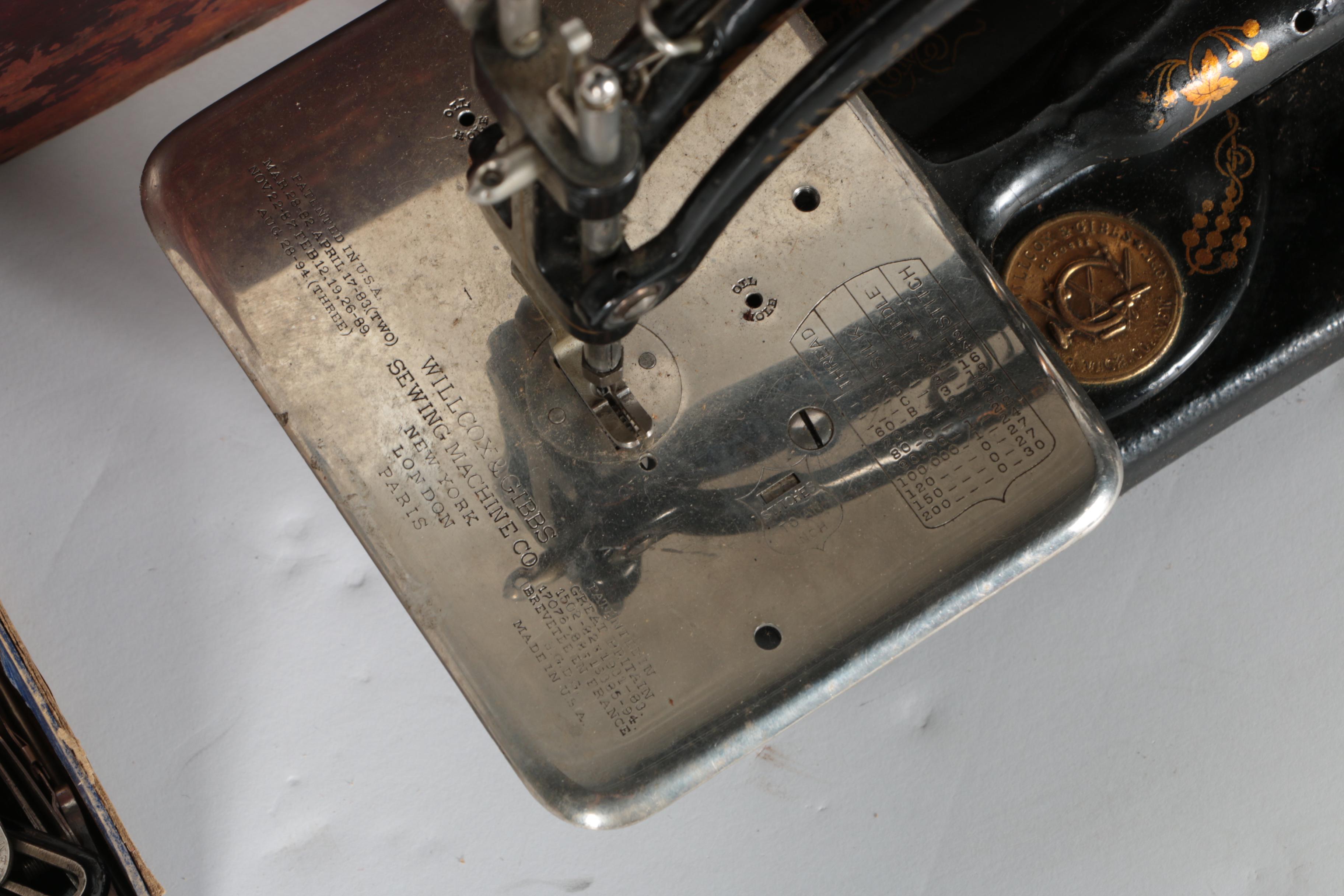 Vintage Wilcox & Gibbs Sewing Machine With Westinghouse Motor Base