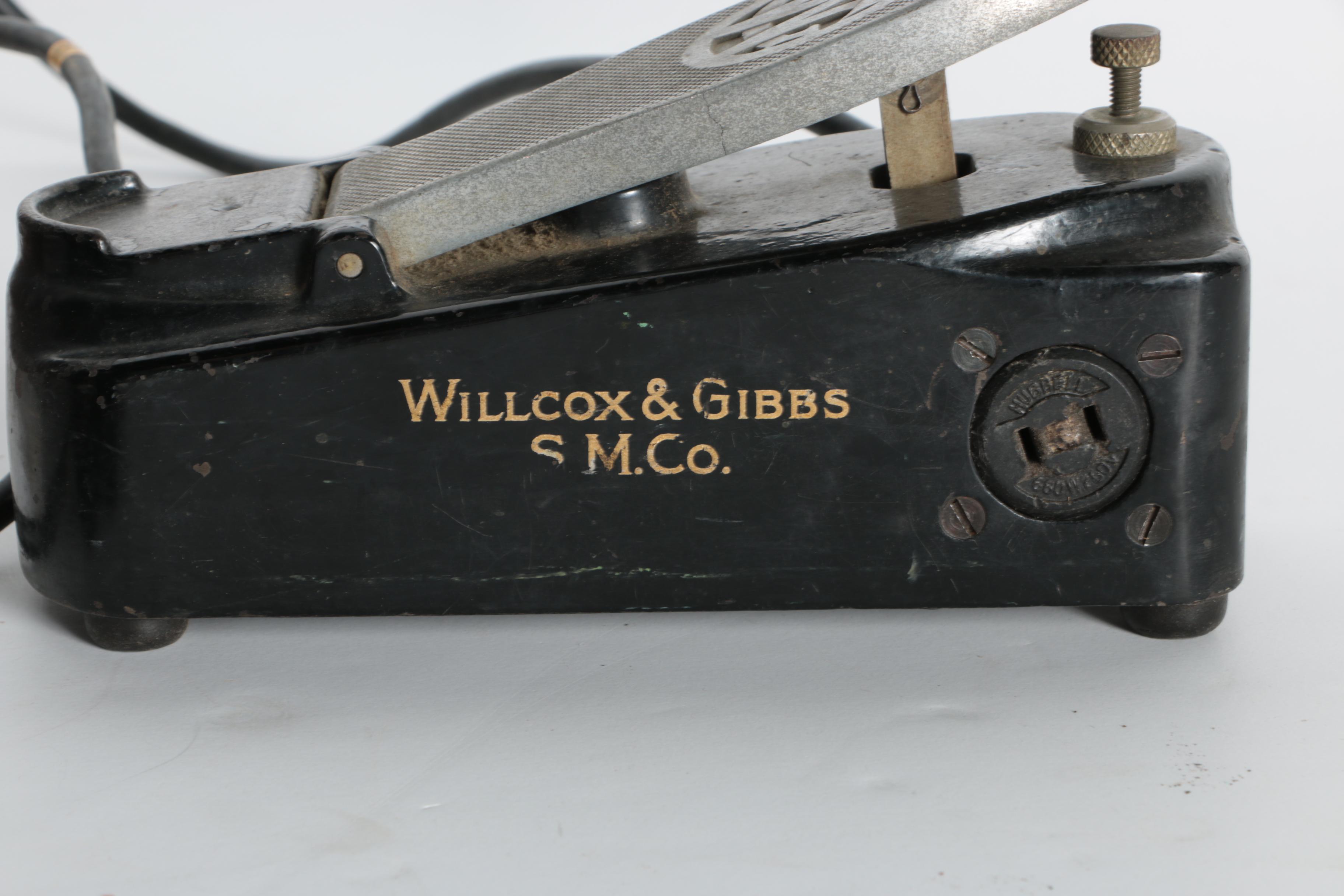Vintage Wilcox & Gibbs Sewing Machine With Westinghouse Motor Base