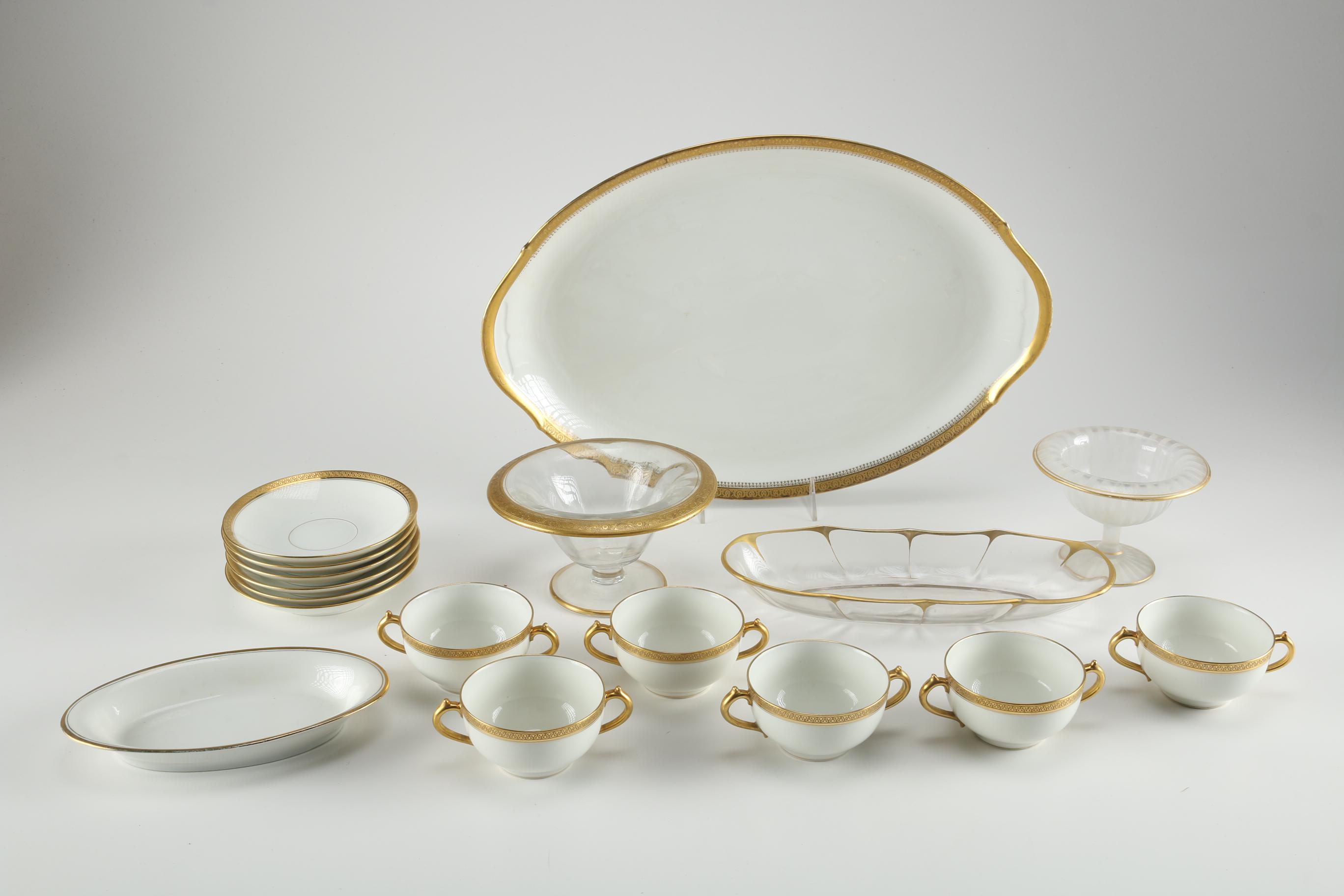 Limoges Porcelain and "Minton" Tiffin-Franciscan Mayonnaise Bowls