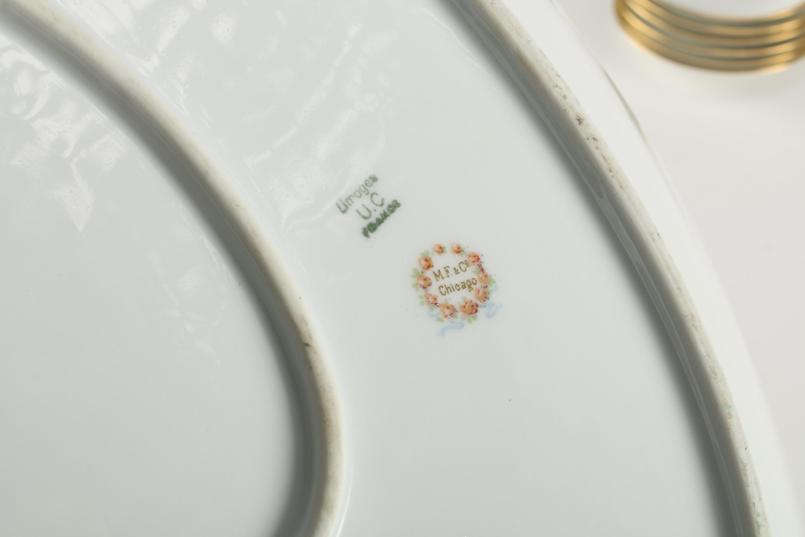 Limoges Porcelain and "Minton" Tiffin-Franciscan Mayonnaise Bowls