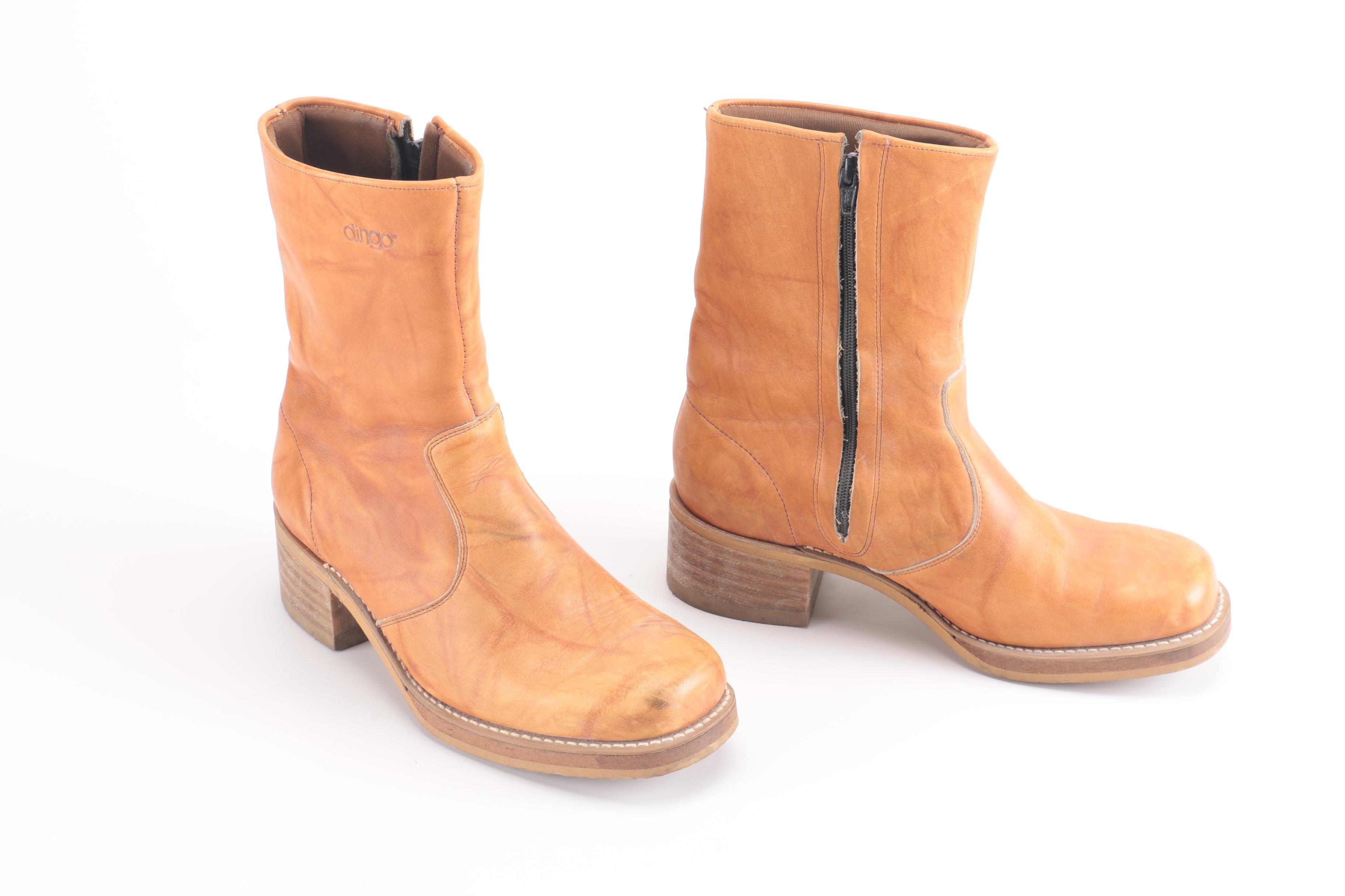 Dingo Brown Leather Boots