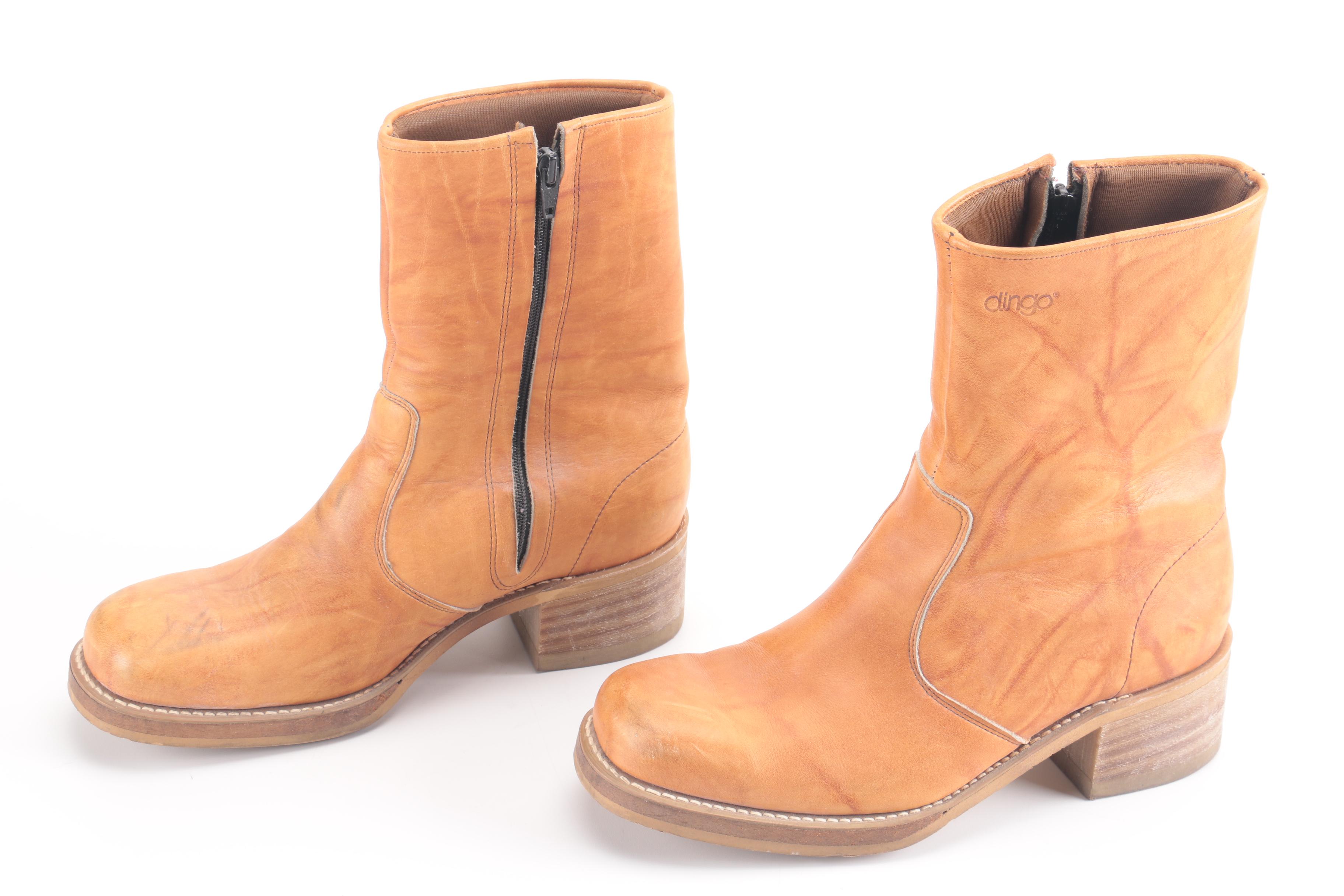 Dingo Brown Leather Boots