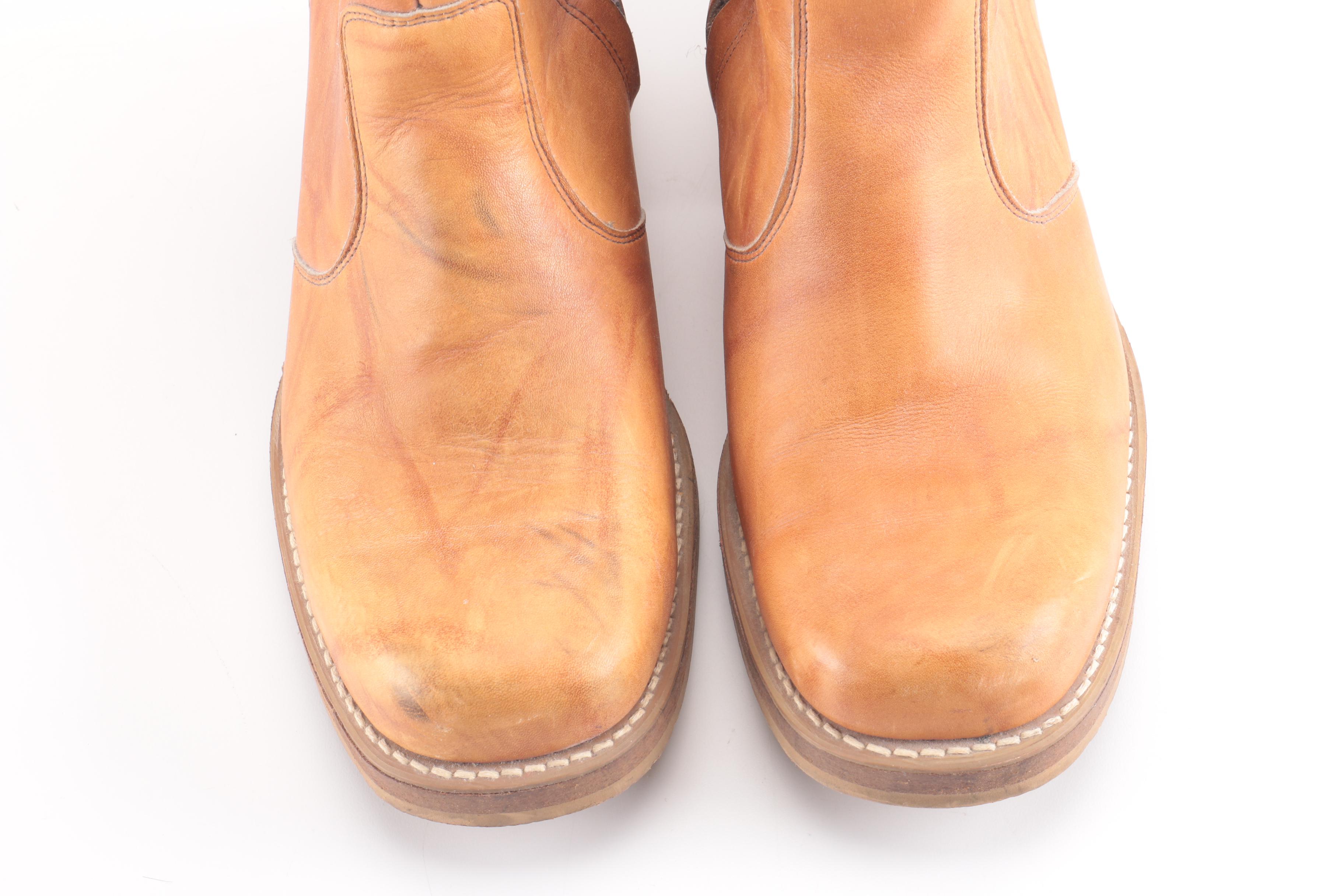 Dingo Brown Leather Boots