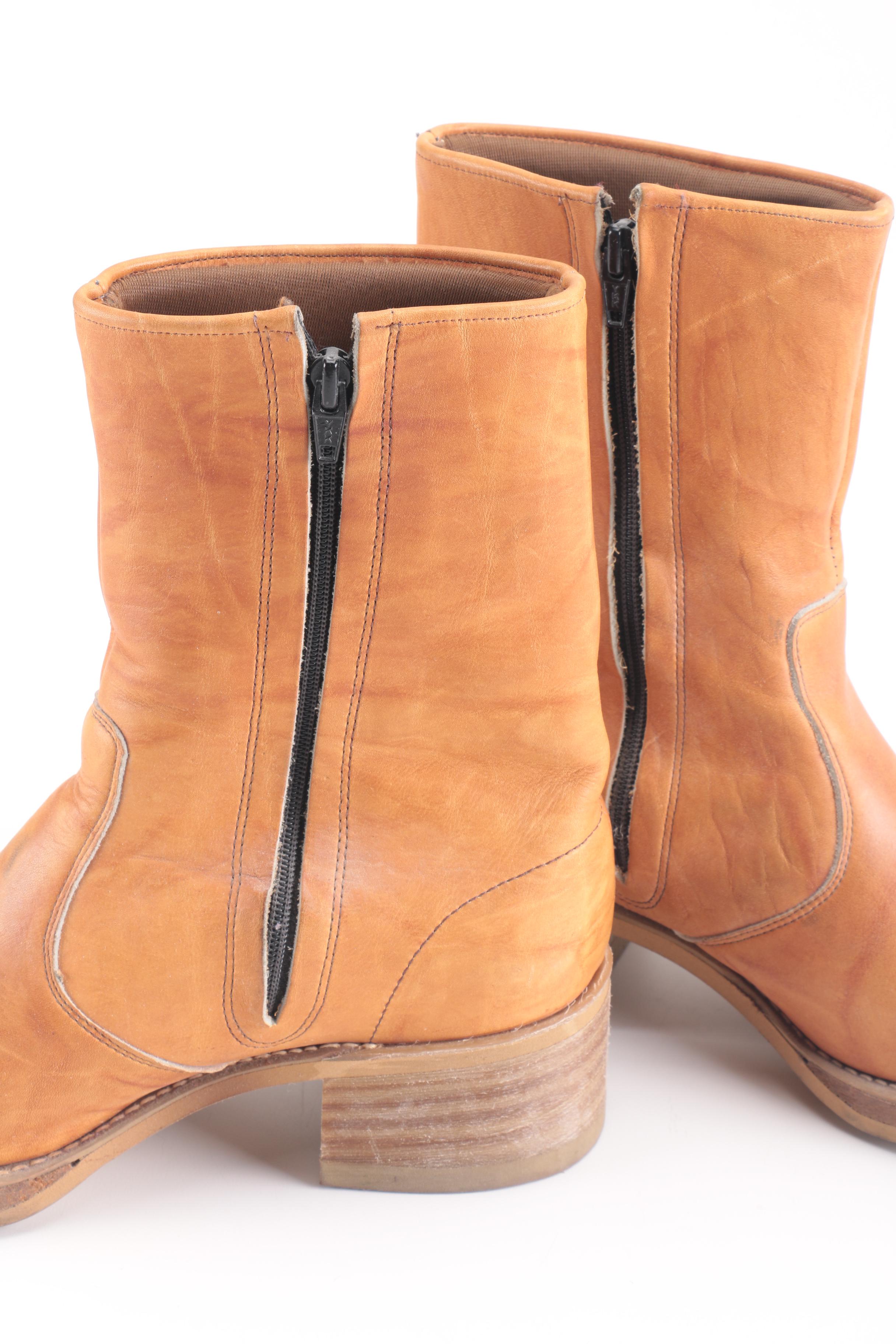 Dingo Brown Leather Boots