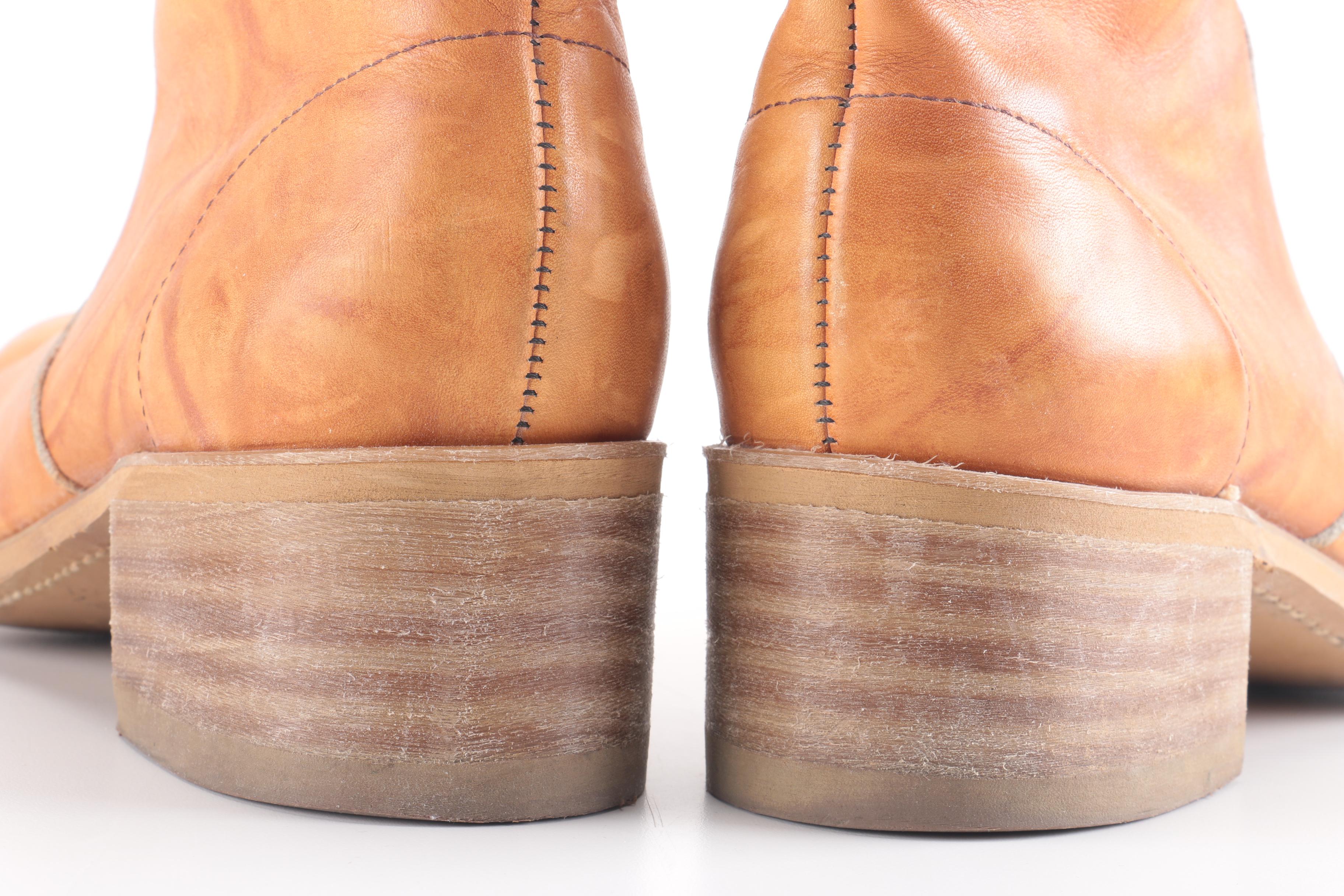 Dingo Brown Leather Boots