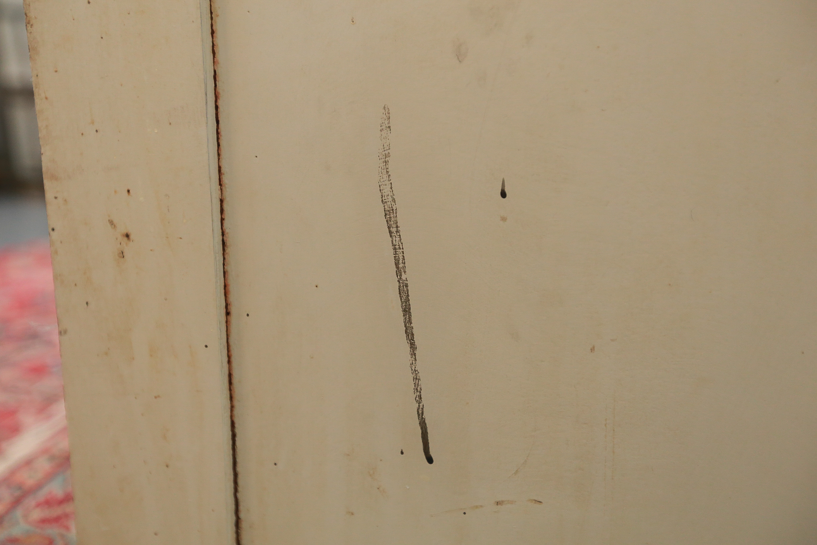 Victorian Eastlake-Style Cream-Painted Chest of Drawers