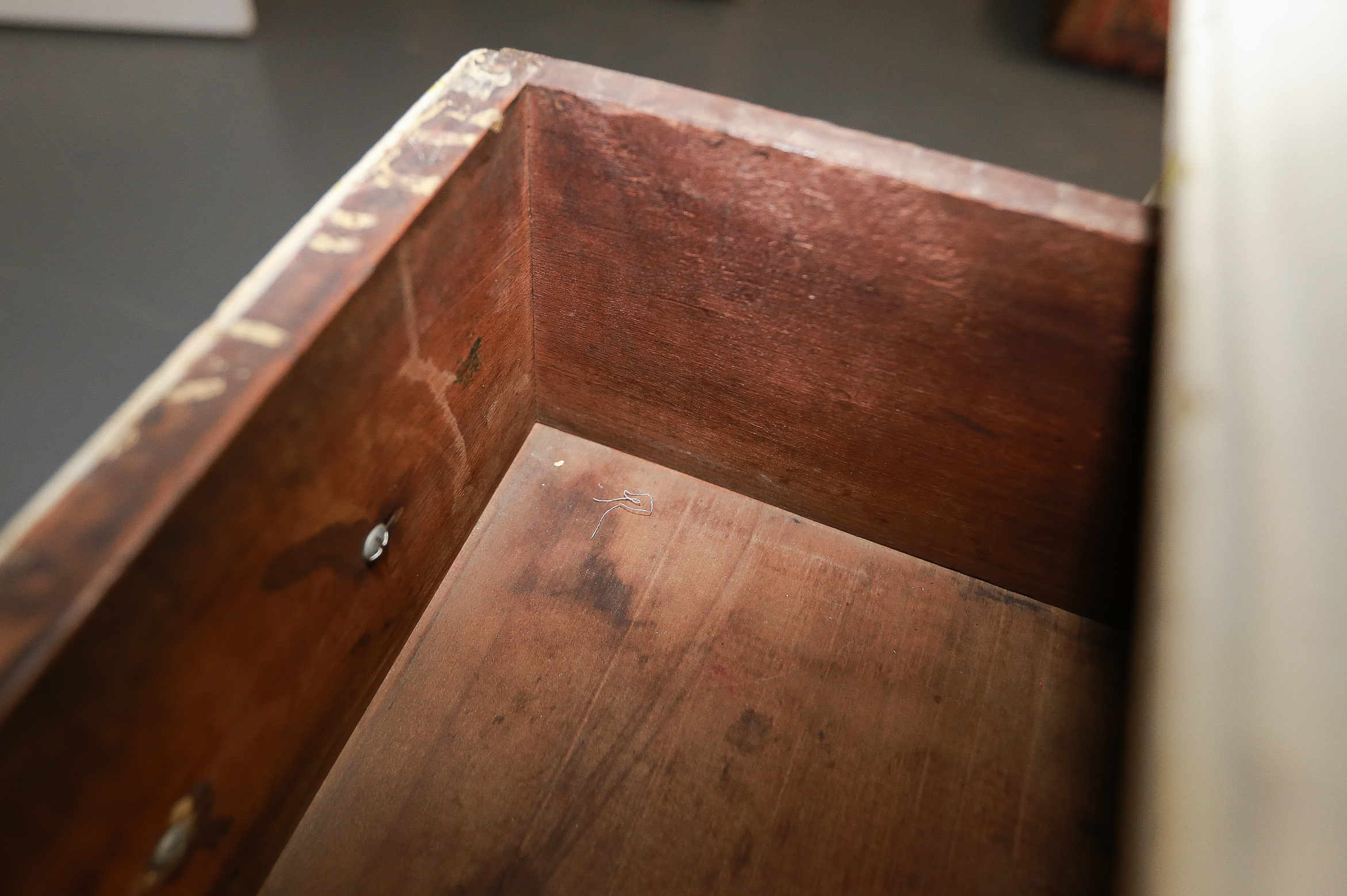 Victorian Eastlake-Style Cream-Painted Chest of Drawers
