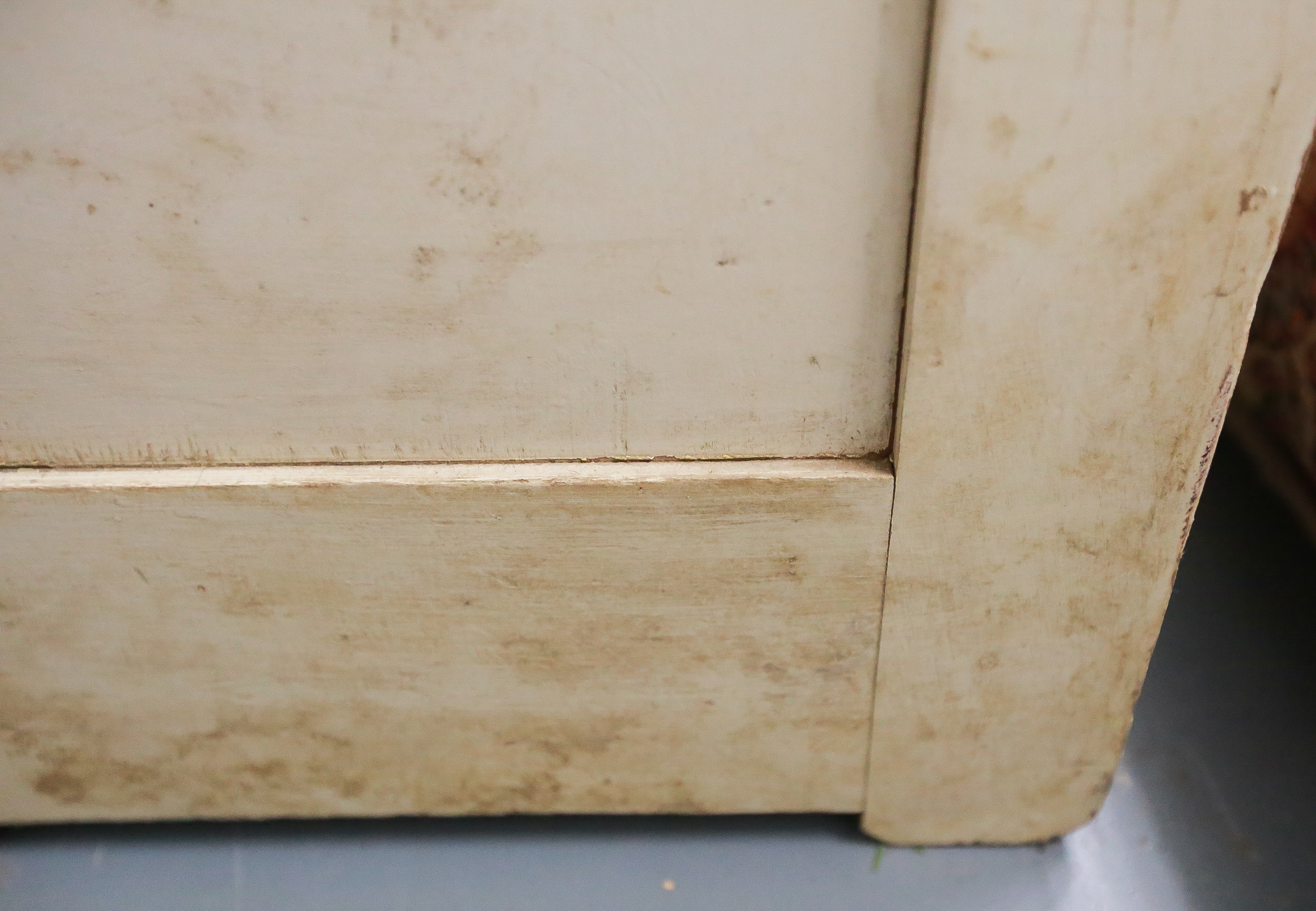 Victorian Eastlake-Style Cream-Painted Chest of Drawers