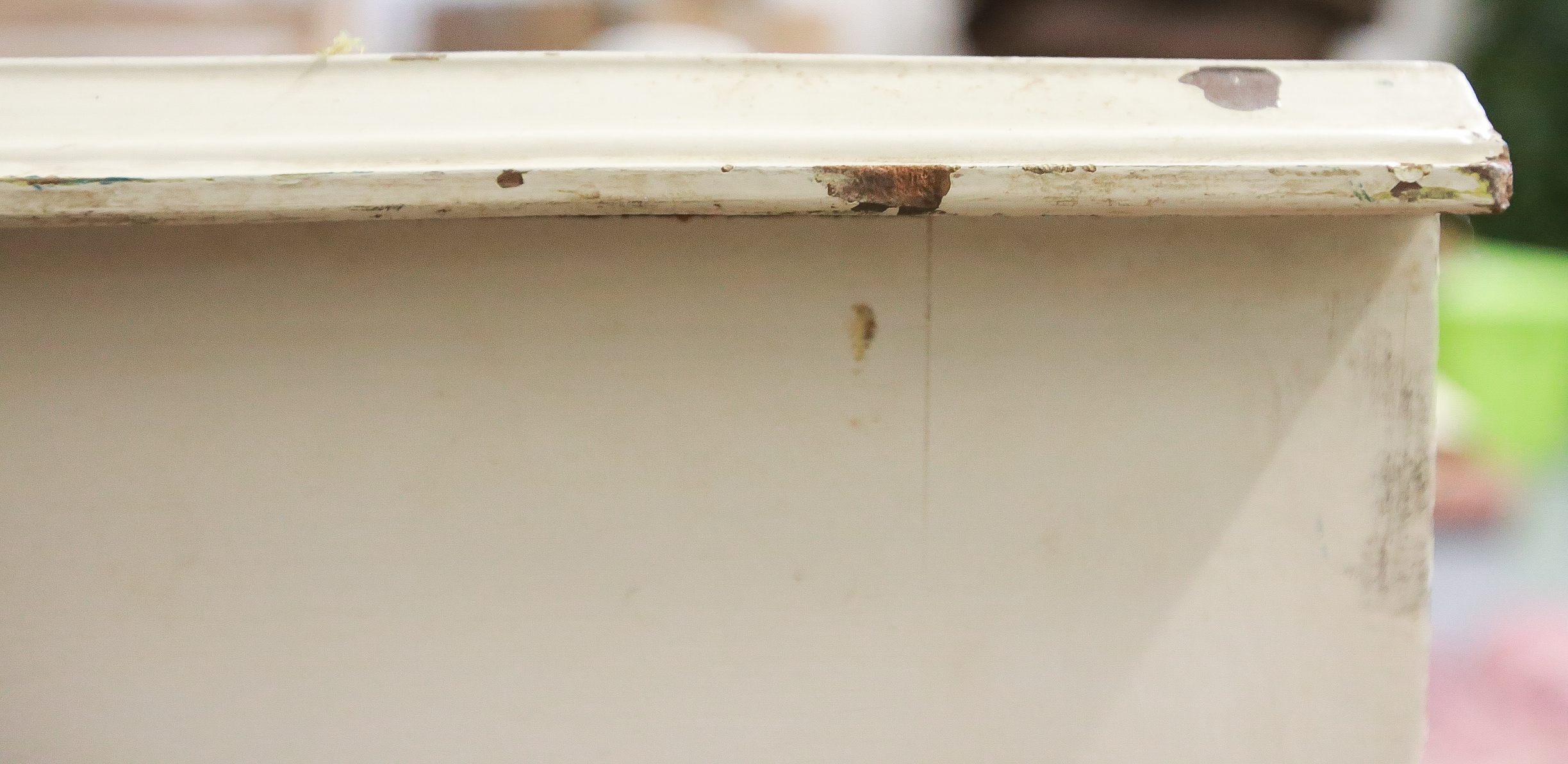 Victorian Eastlake-Style Cream-Painted Chest of Drawers