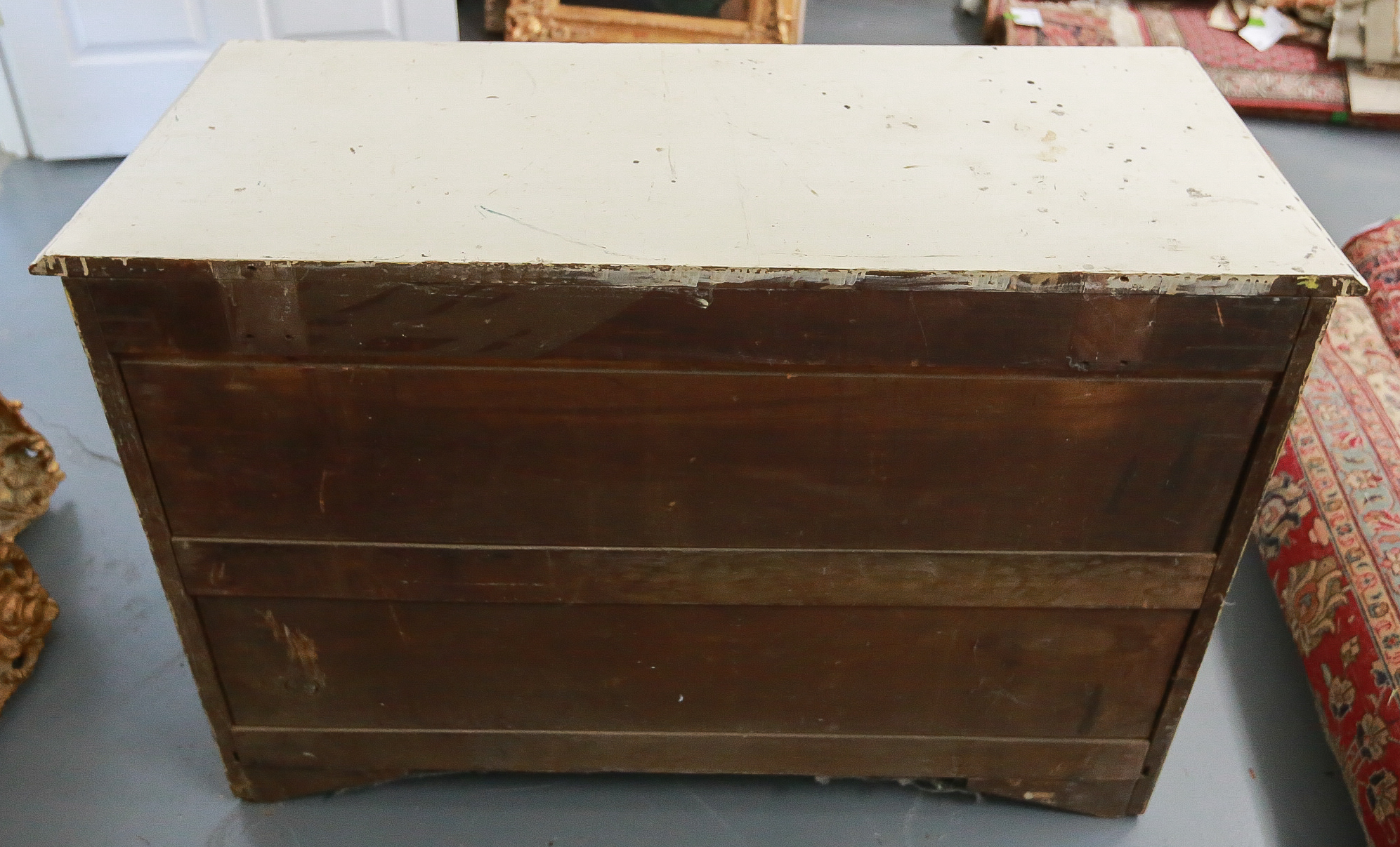 Victorian Eastlake-Style Cream-Painted Chest of Drawers