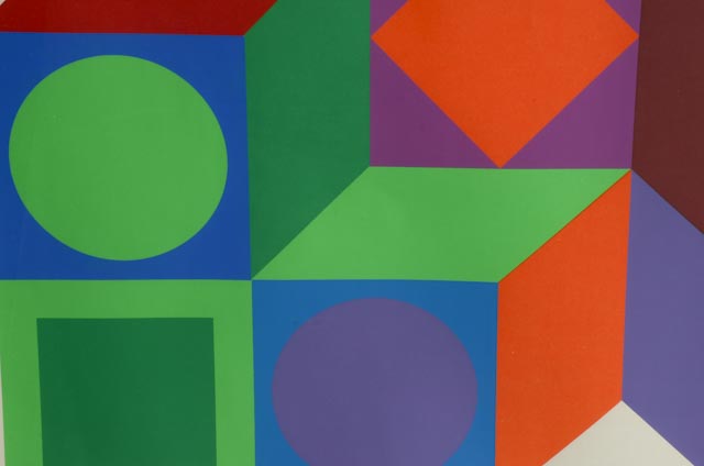 Open Edition Unsigned Serigraph after Victor Vasarely 1968 "Tridim"