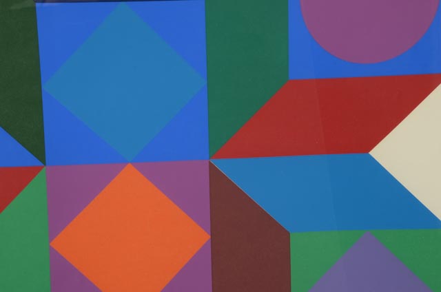 Open Edition Unsigned Serigraph after Victor Vasarely 1968 "Tridim"