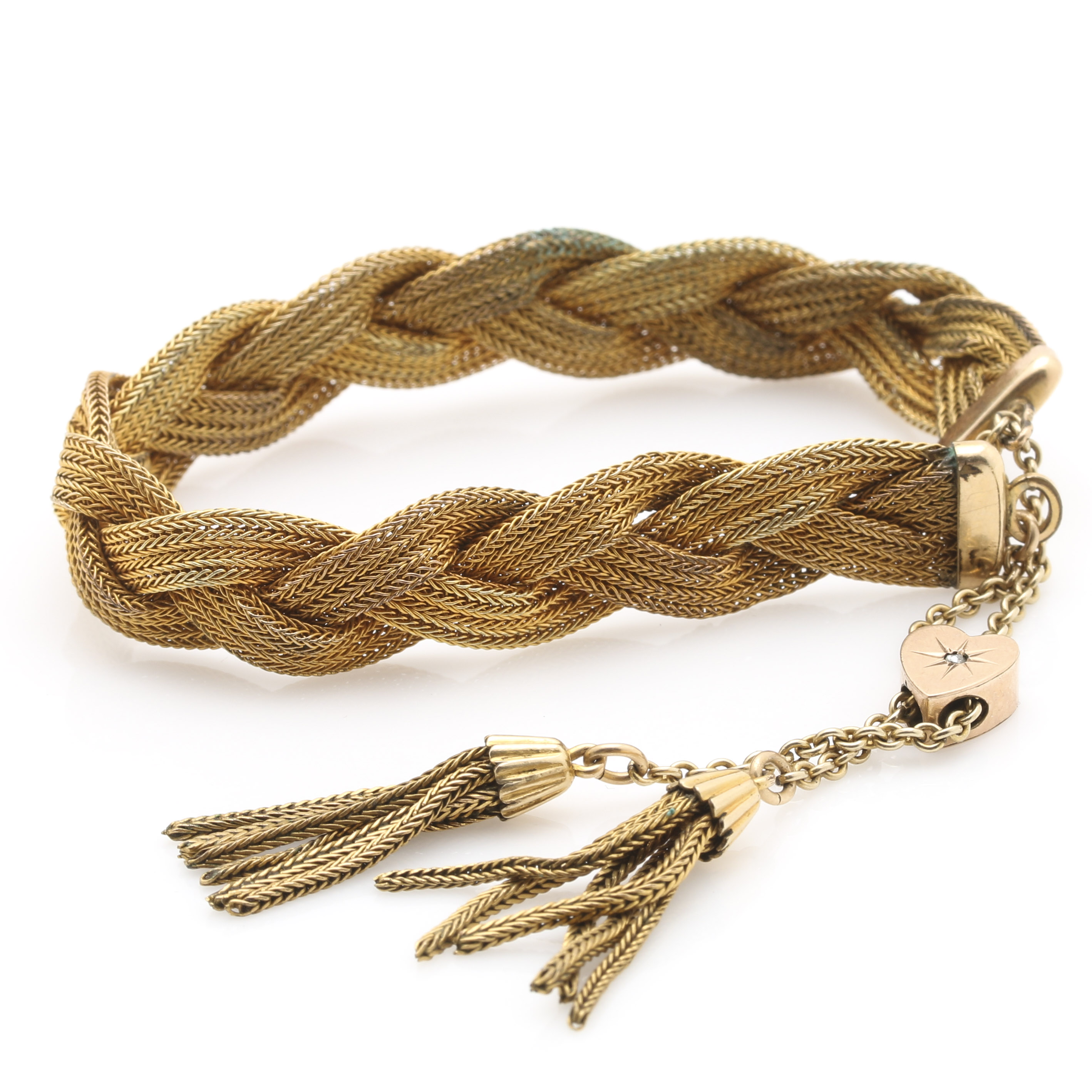 Gold-Filled Diamond Accent Rope Bracelet
