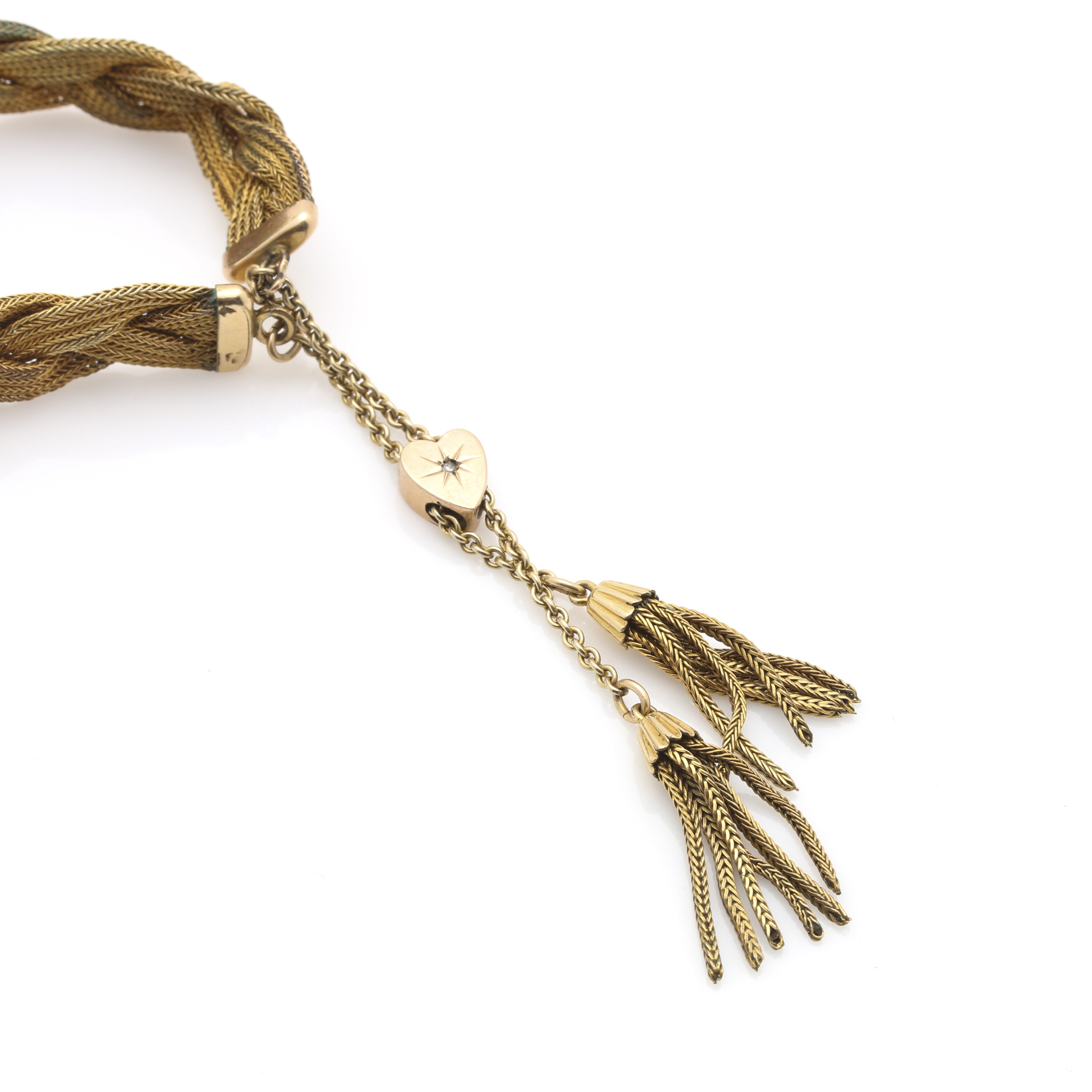 Gold-Filled Diamond Accent Rope Bracelet