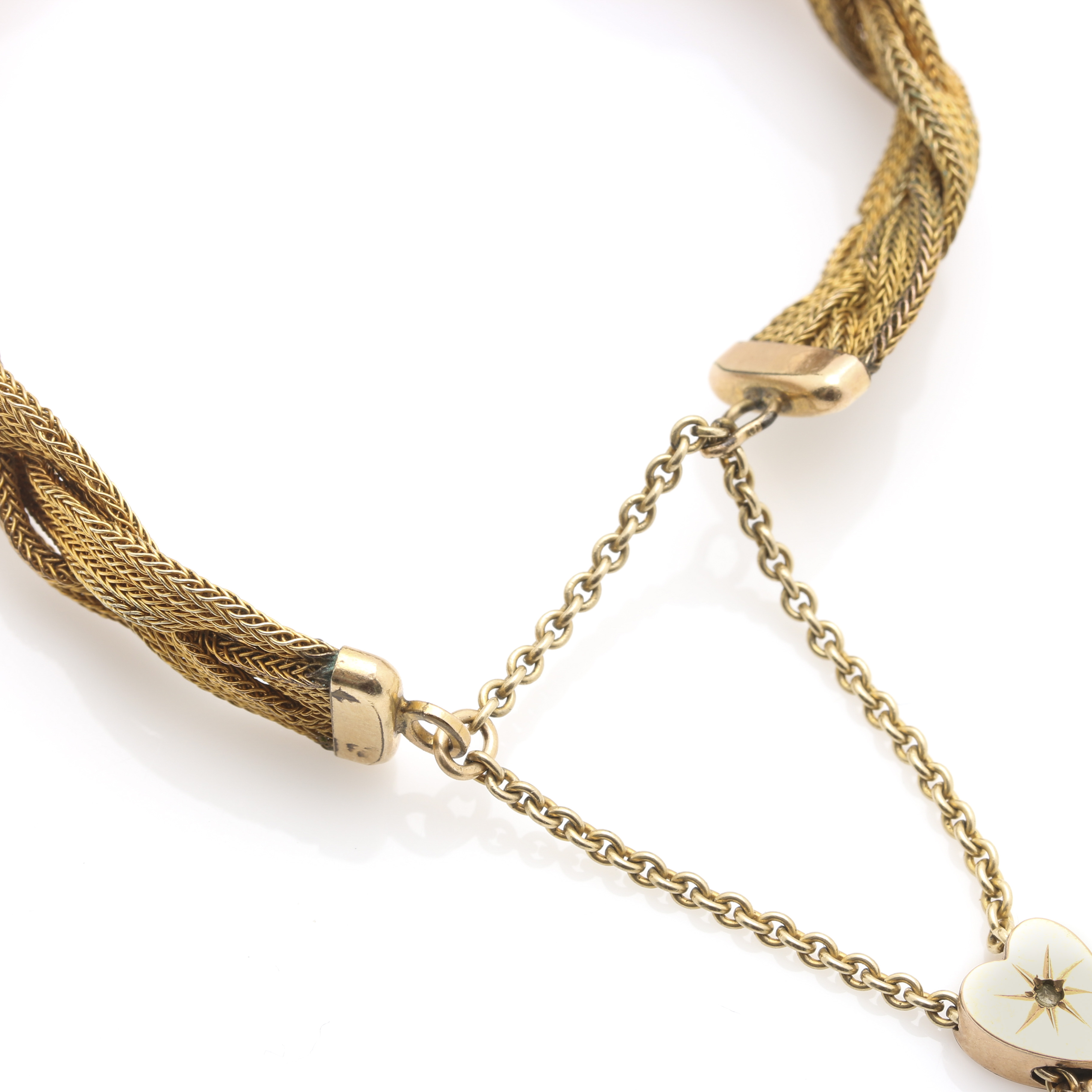Gold-Filled Diamond Accent Rope Bracelet
