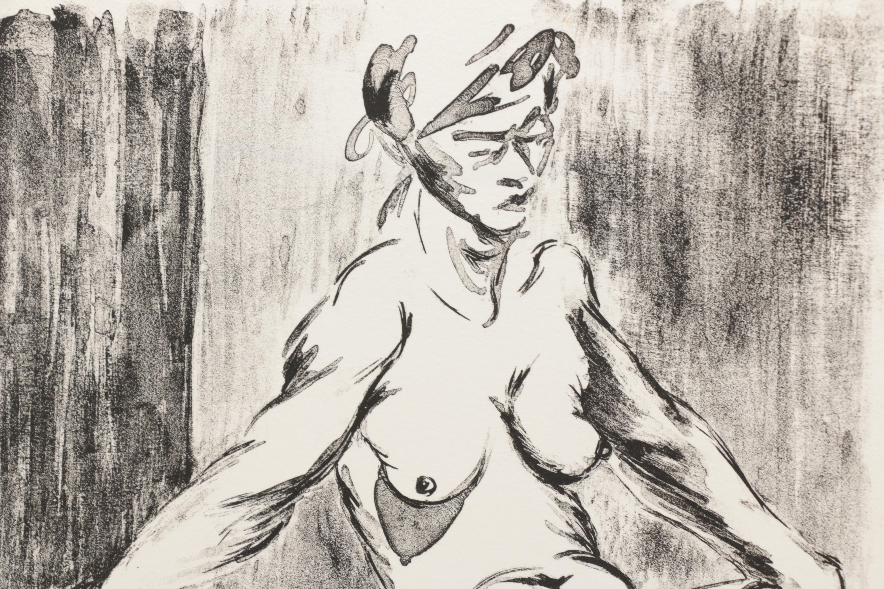 Limited Edition Lithograph on Paper "Jane"