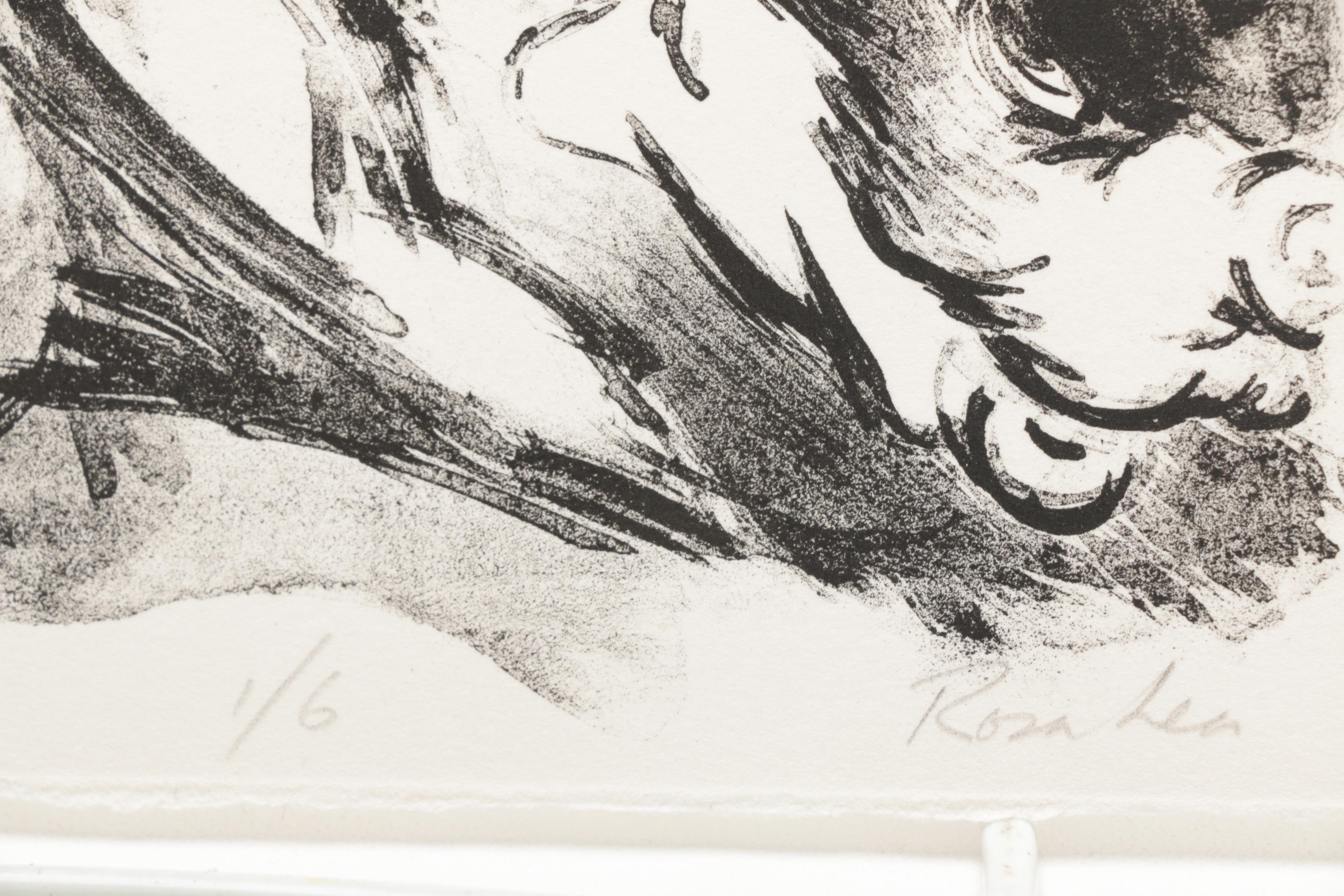 Limited Edition Lithograph on Paper "Jane"