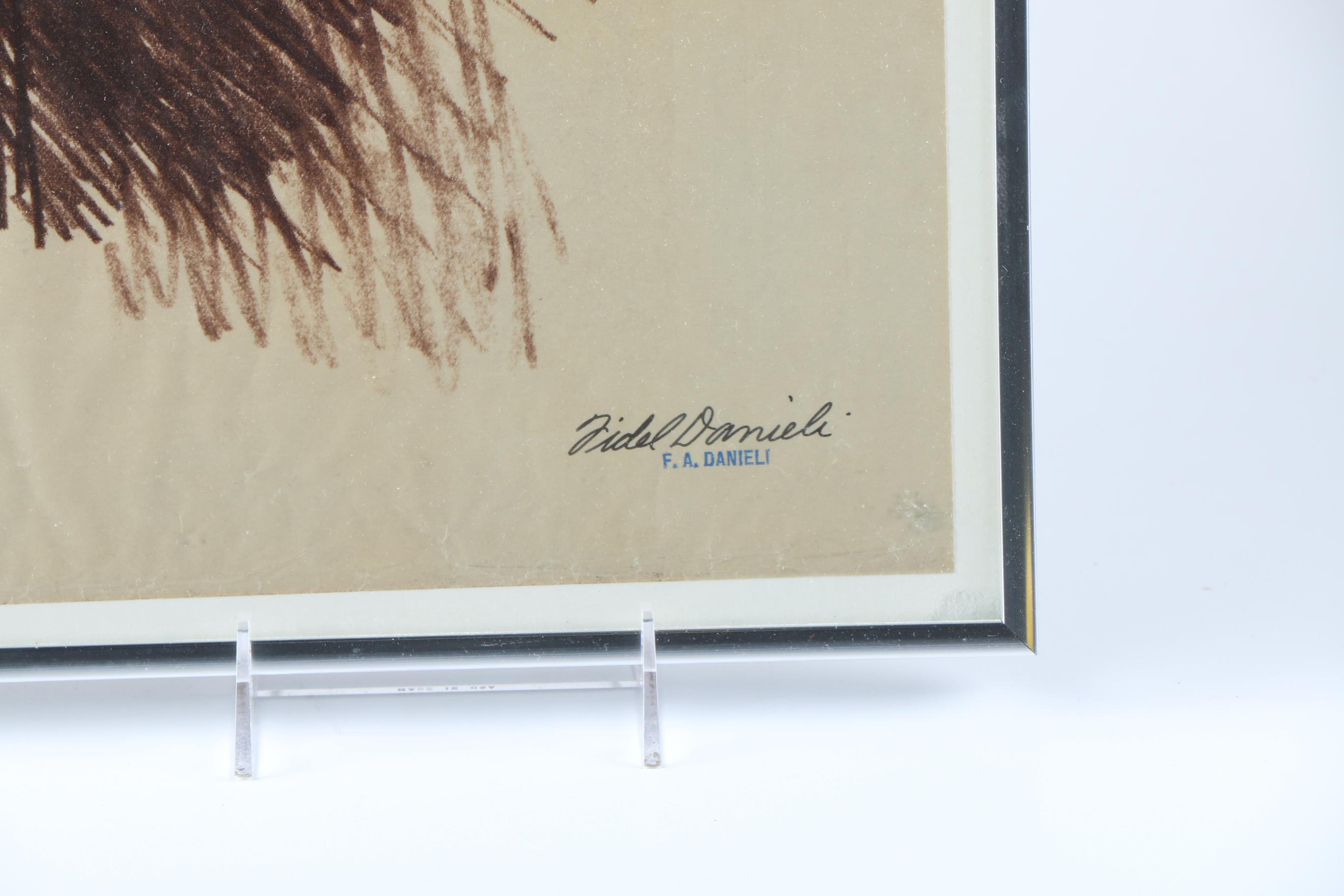 After Fidel A. Danieli Lithograph "Channel"