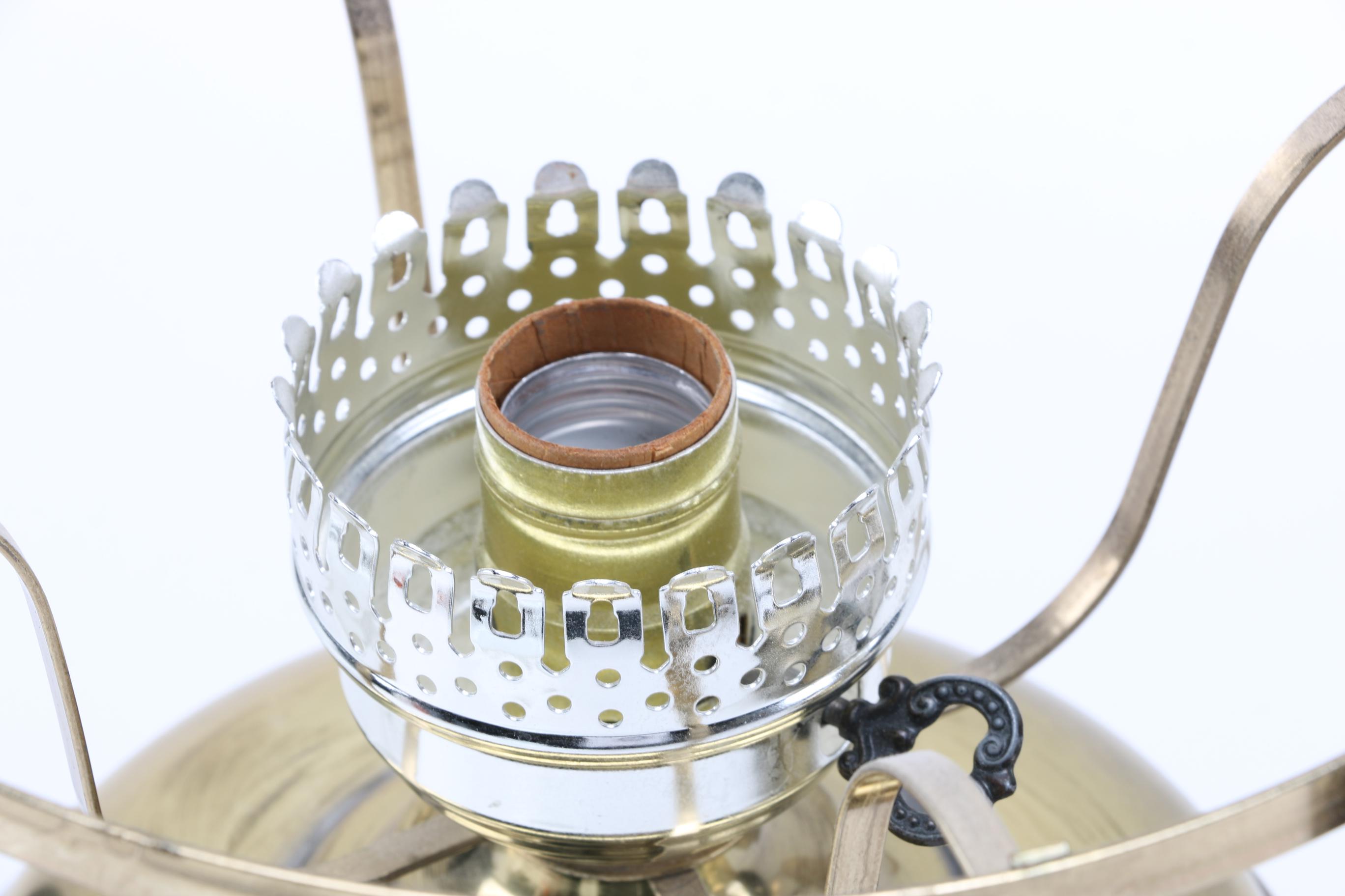 Matching Faux Oil Lamps.