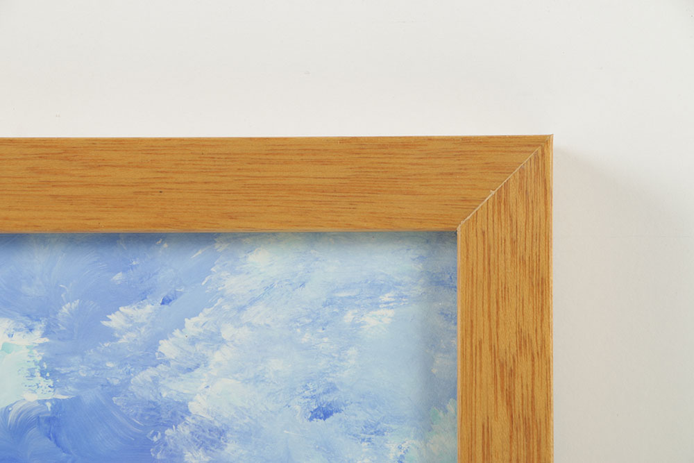 Acrylic Painting on Paper of Floral Abstract Scene