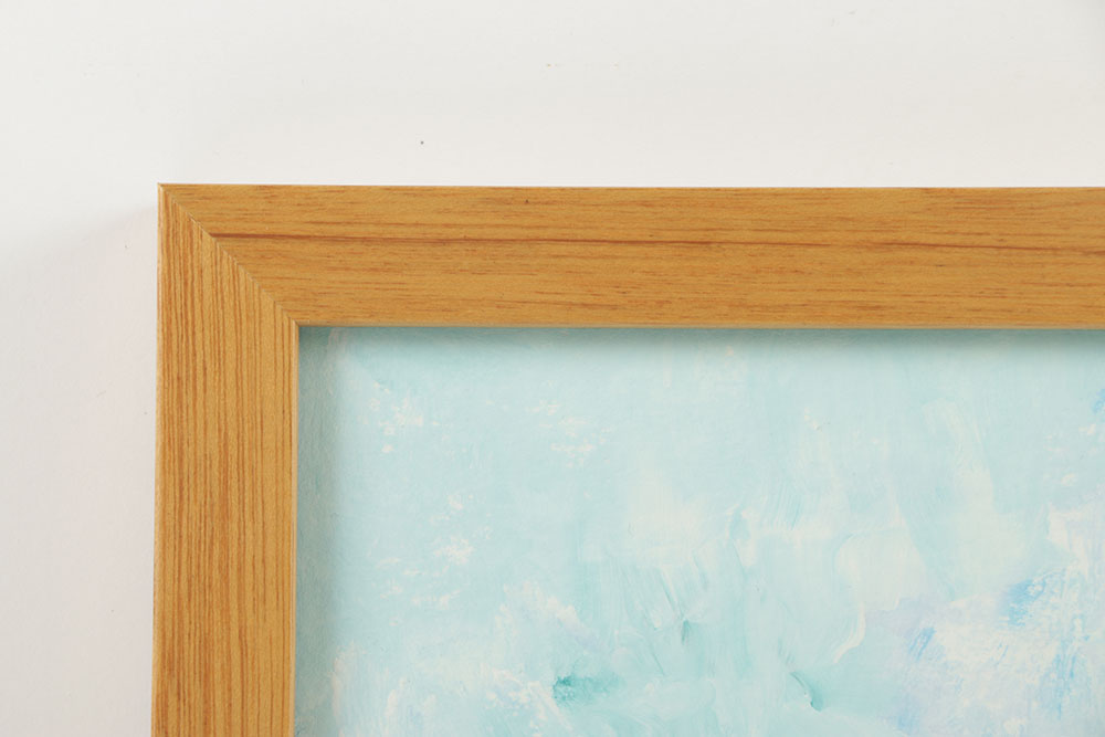 Acrylic Painting on Paper of Floral Abstract Scene