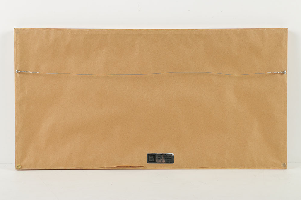 Acrylic Painting on Paper of Floral Abstract Scene