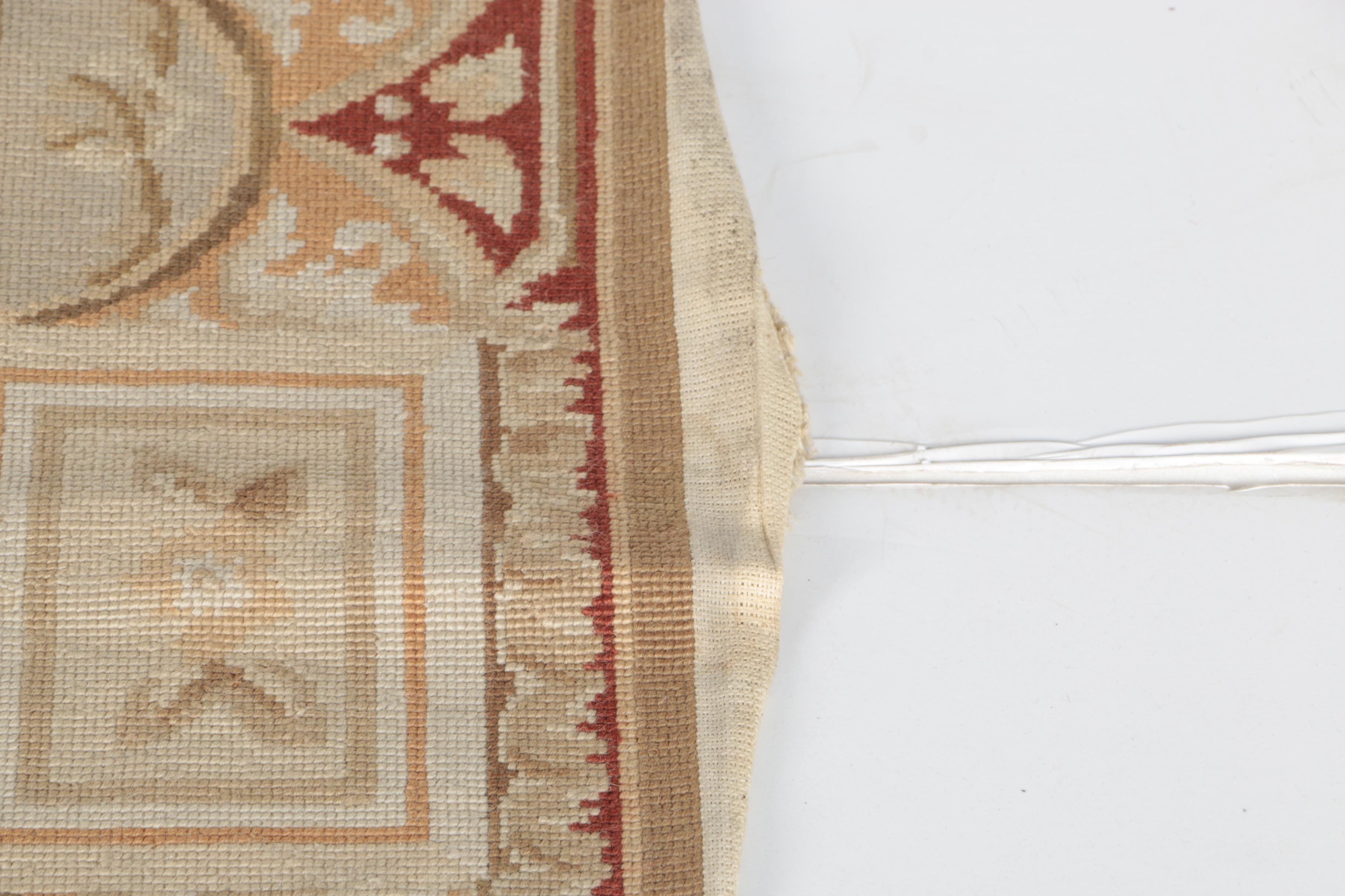 Handmade Aubusson-Style Accent Rug