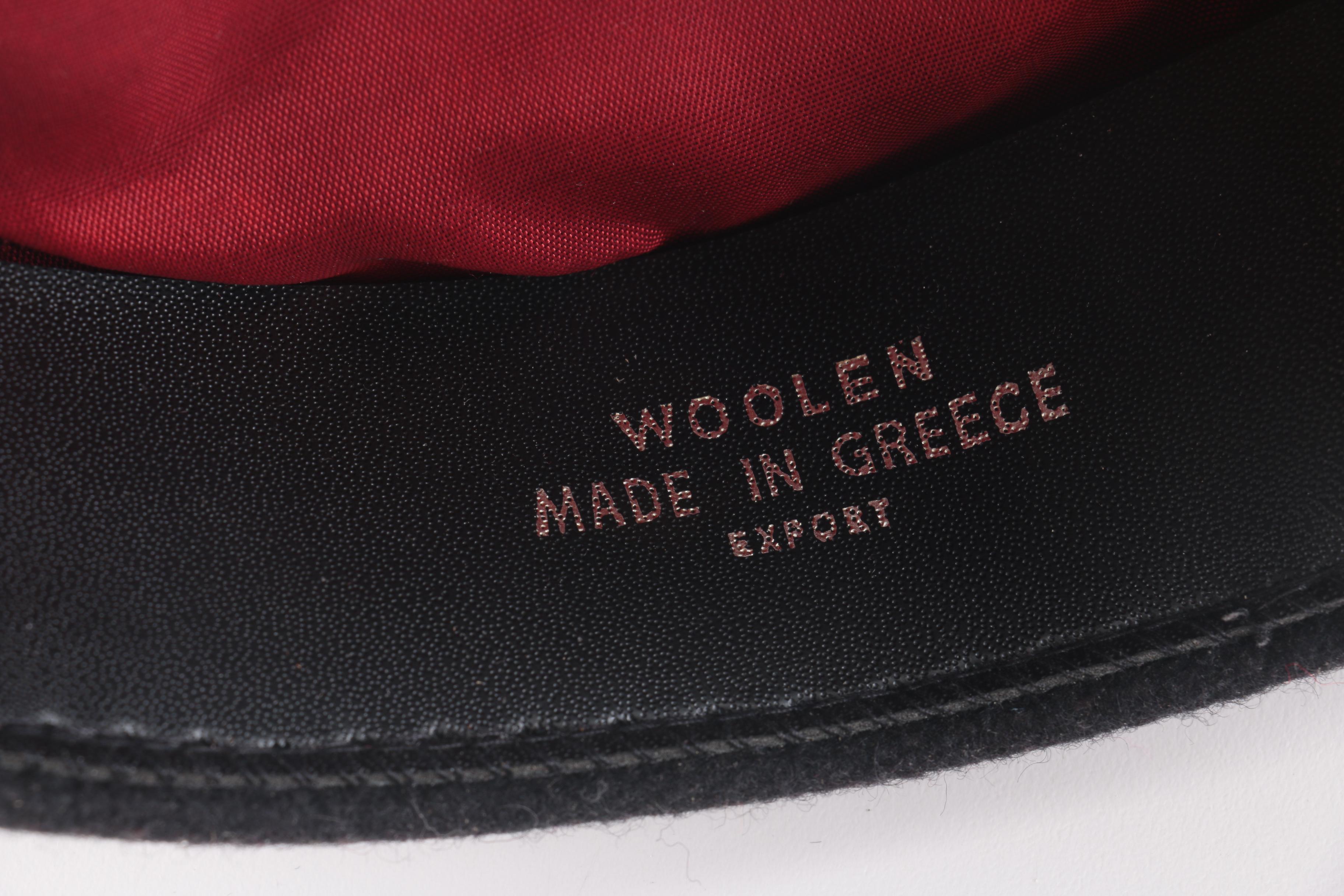 Pair of Felted Wool Greek Fisherman Caps