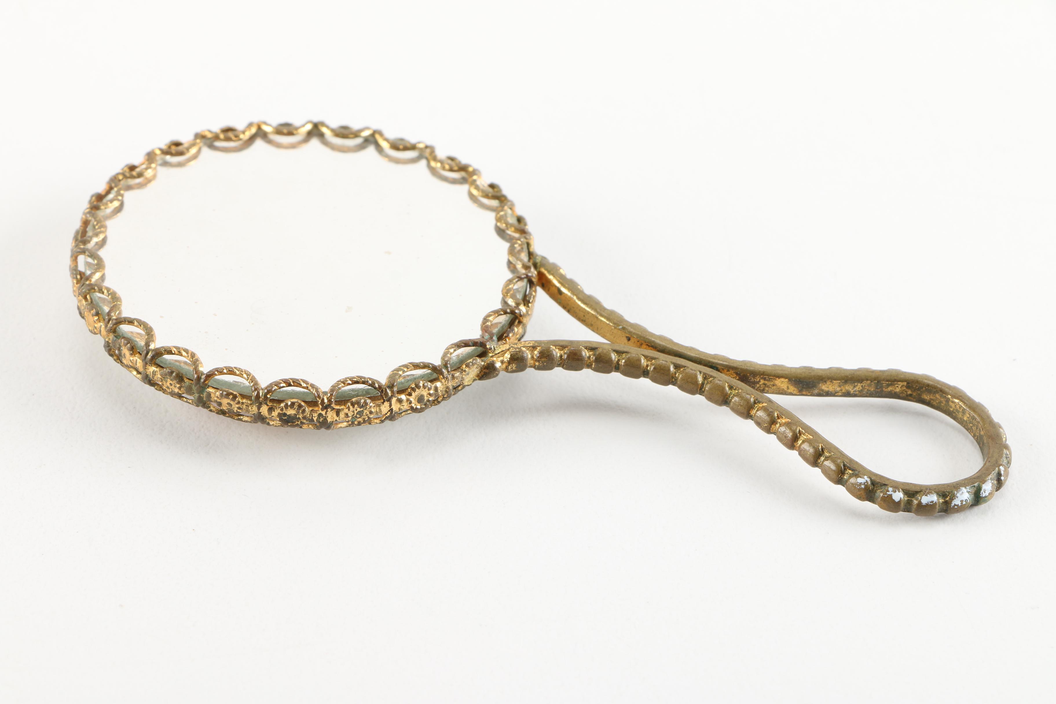 Art Nouveau Mirrors and Comb