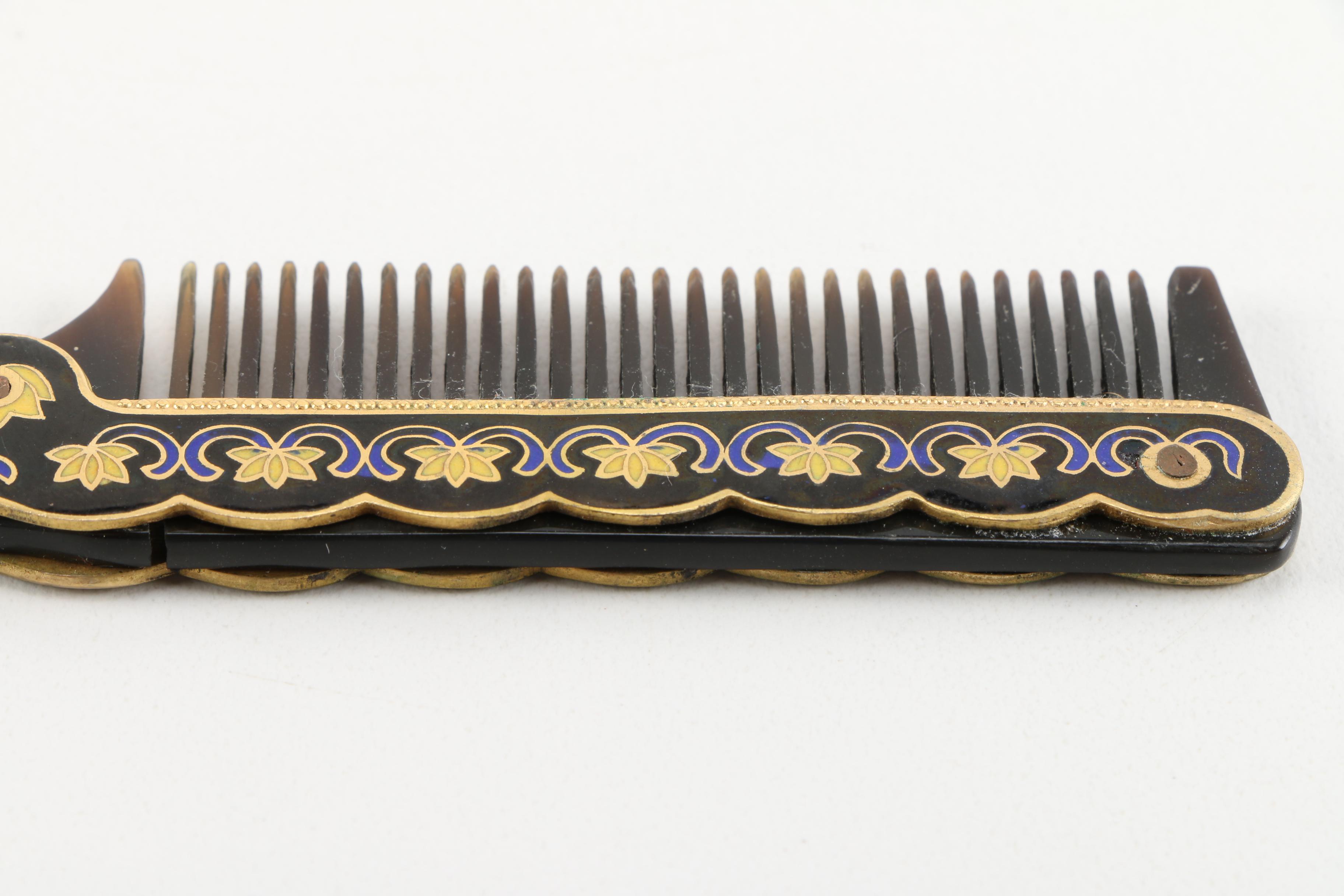 Art Nouveau Mirrors and Comb