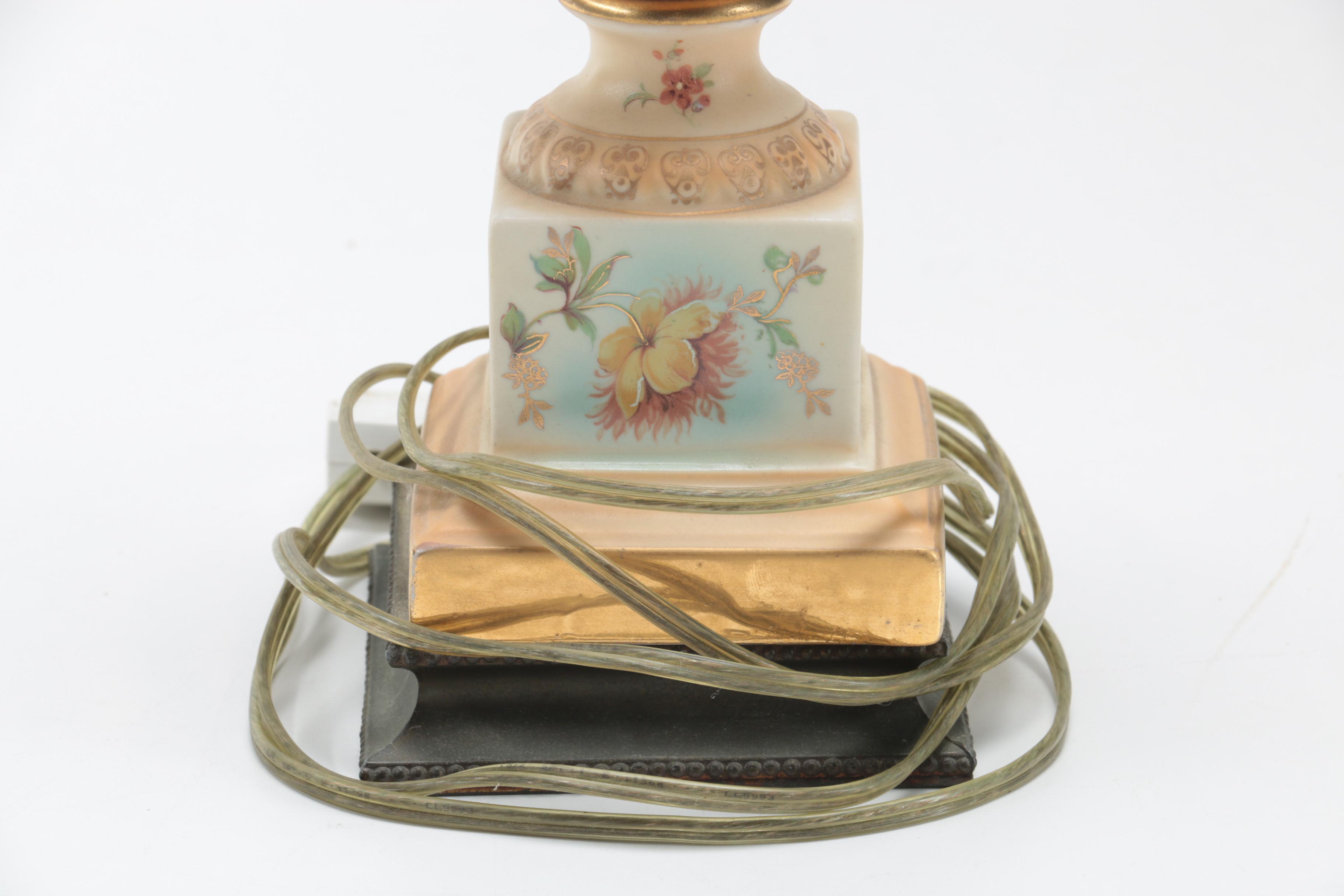 Floral Porcelain Table Lamps