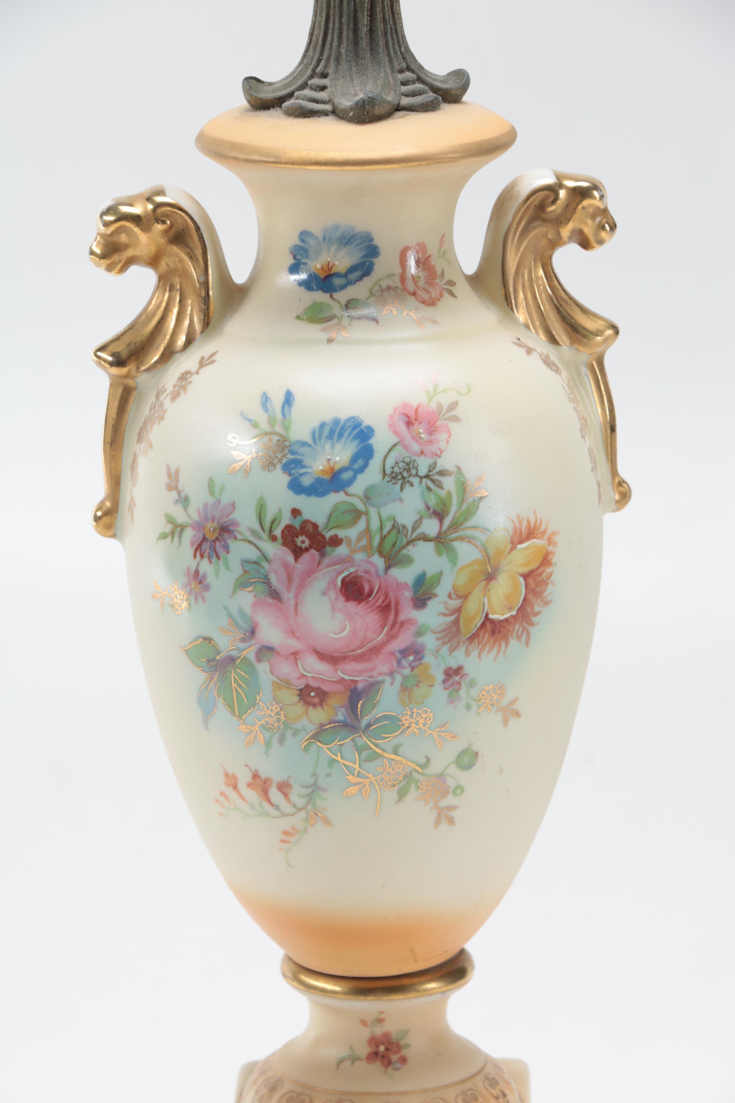 Floral Porcelain Table Lamps