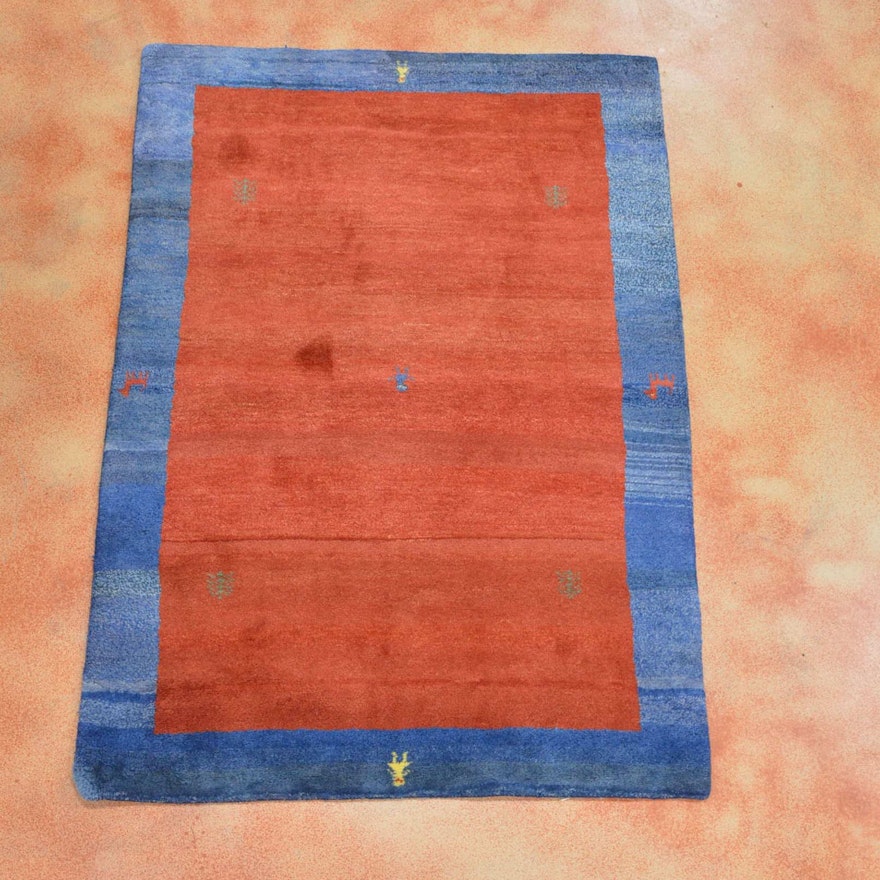 Hand Knotted Gabbeh Area Rug