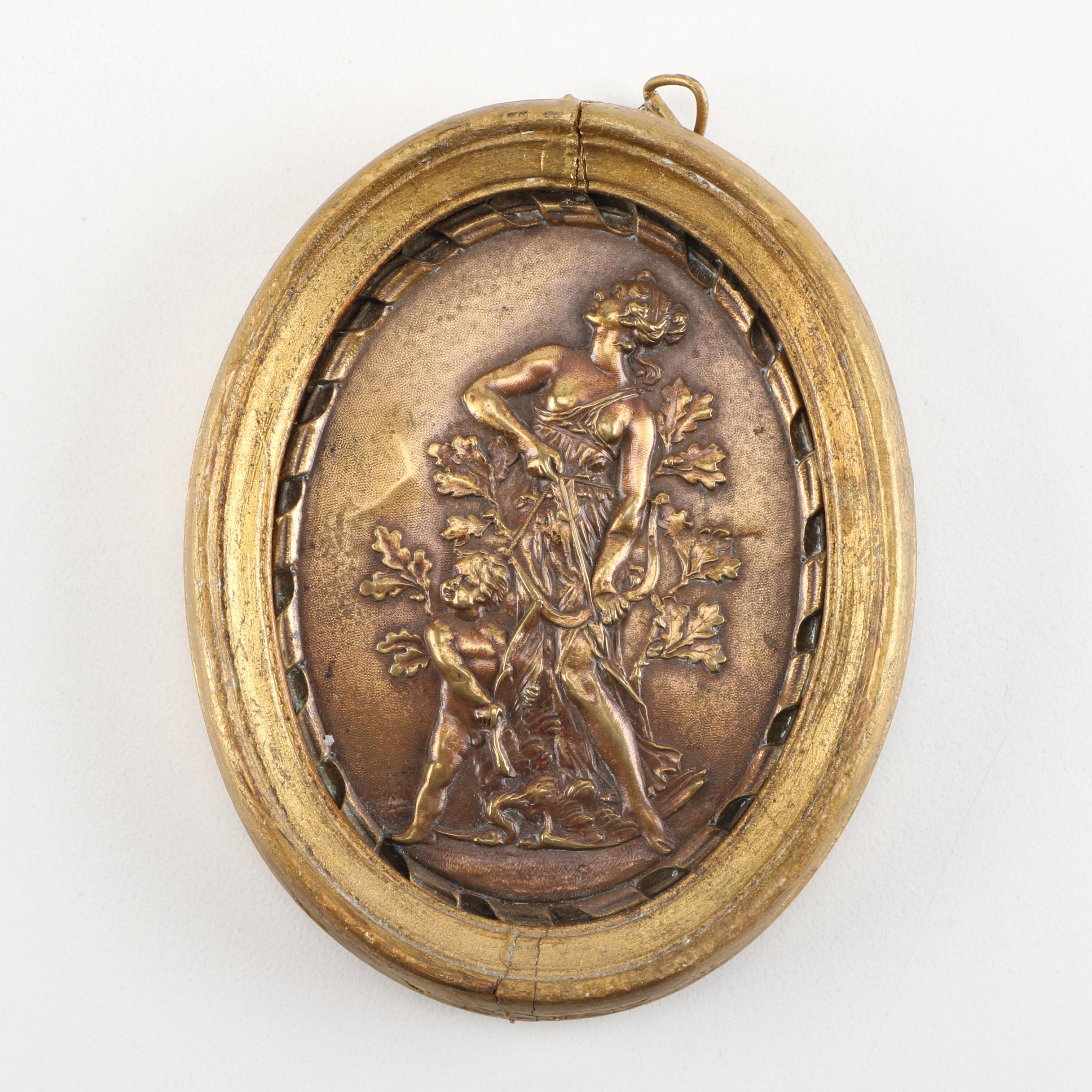 Pair of Embossed Plates