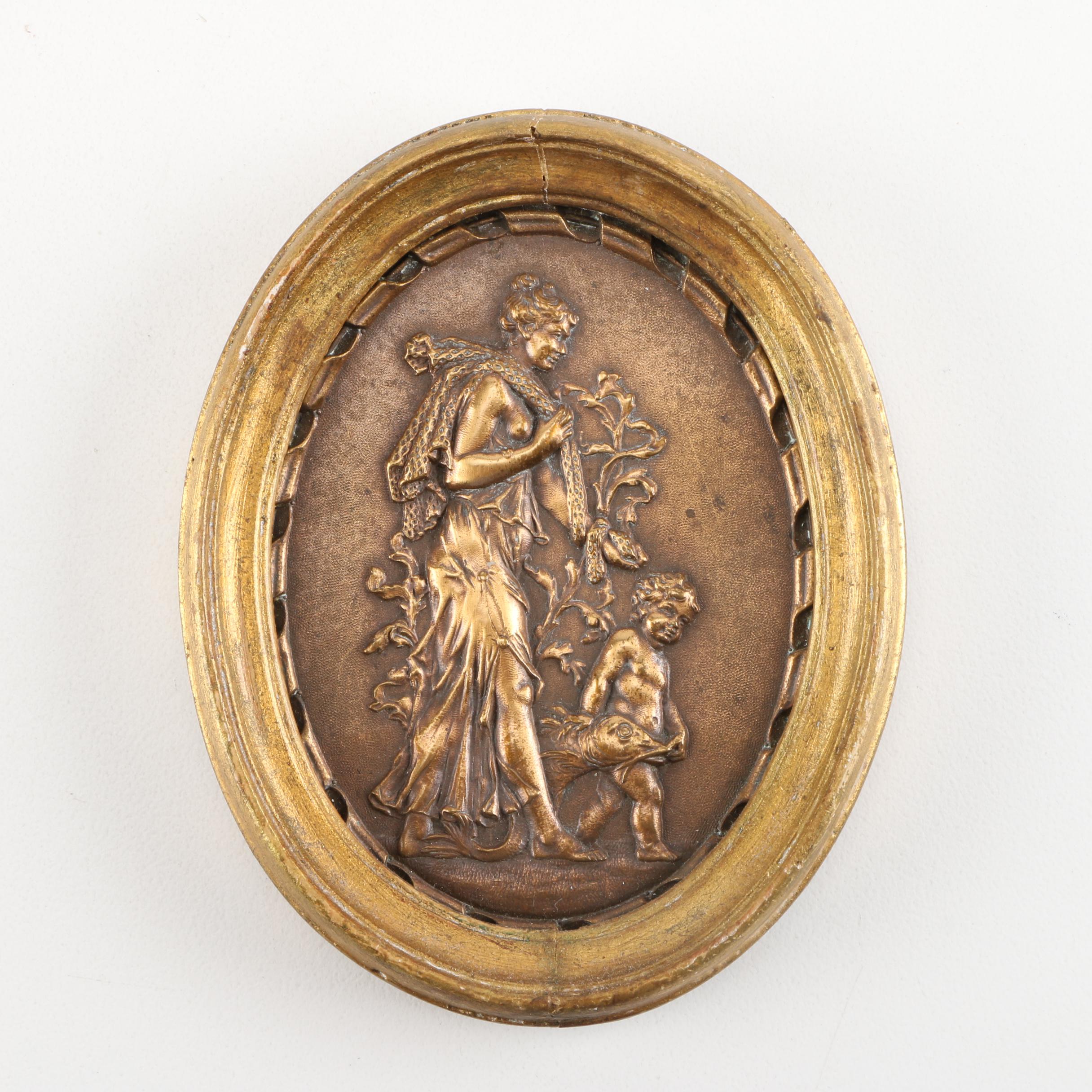 Pair of Embossed Plates