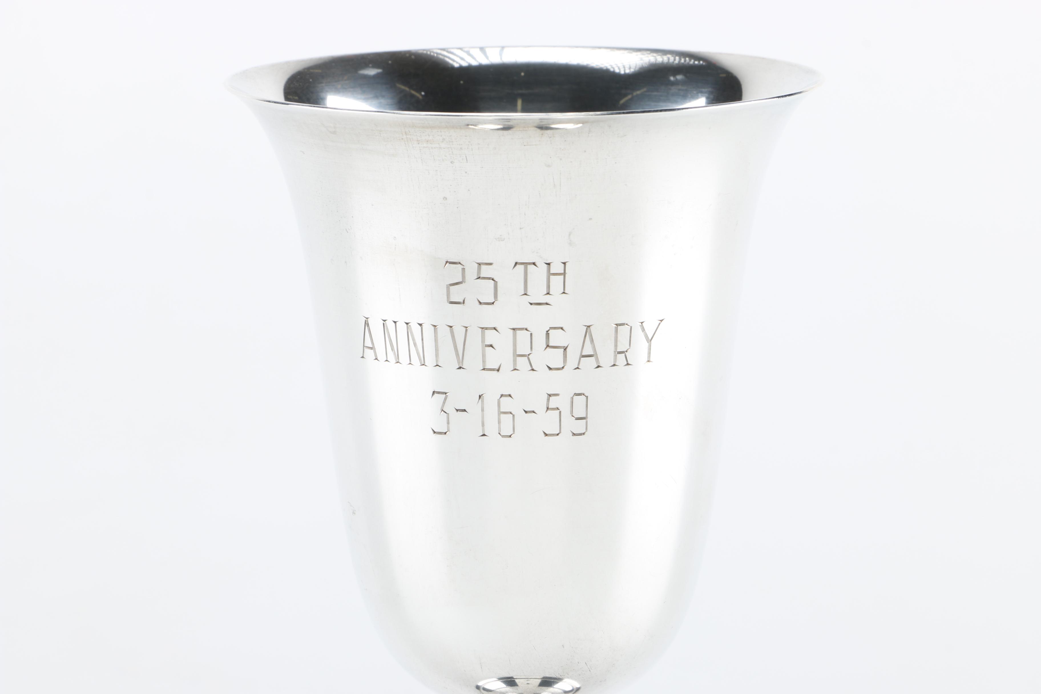 Alvin Sterling Water Goblet