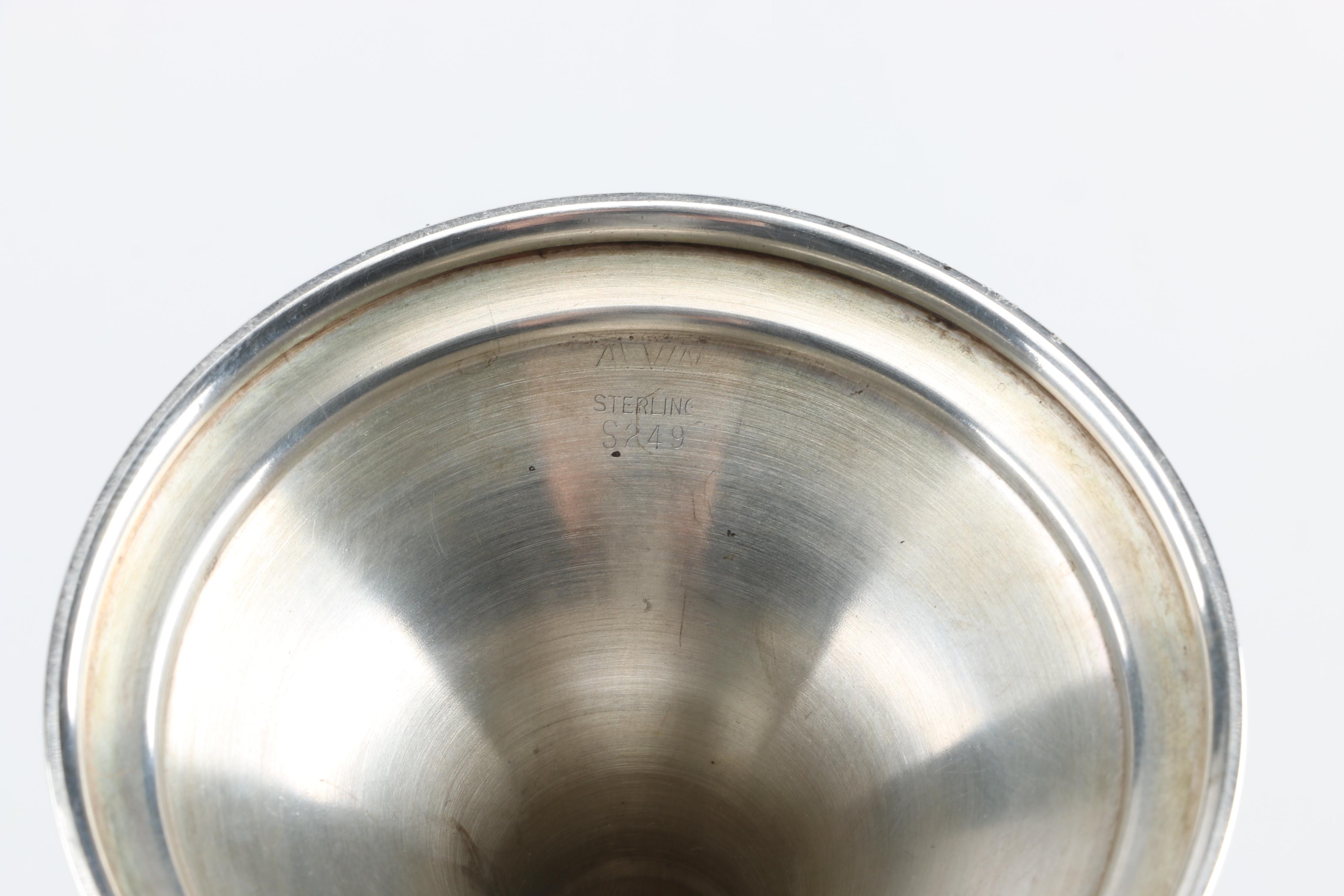 Alvin Sterling Water Goblet