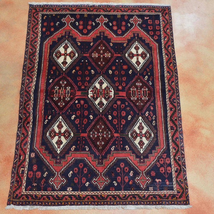 Hand Knotted Sirjan Afshar Area Rug