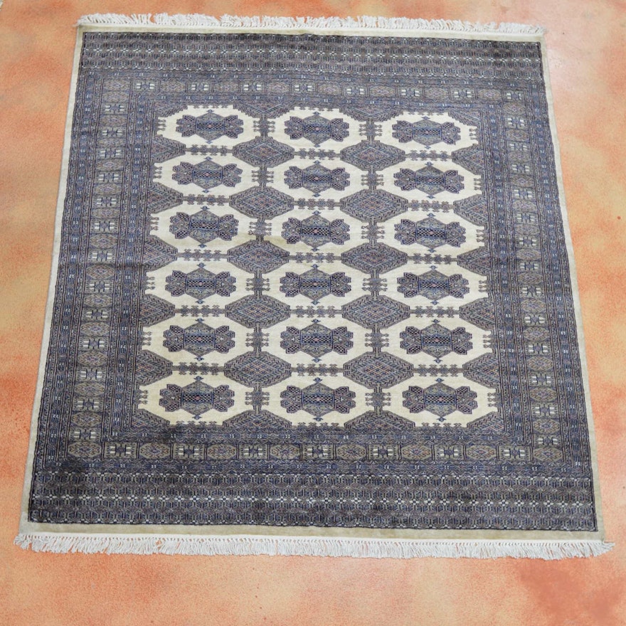 Hand Knotted Bokhara Area Rug