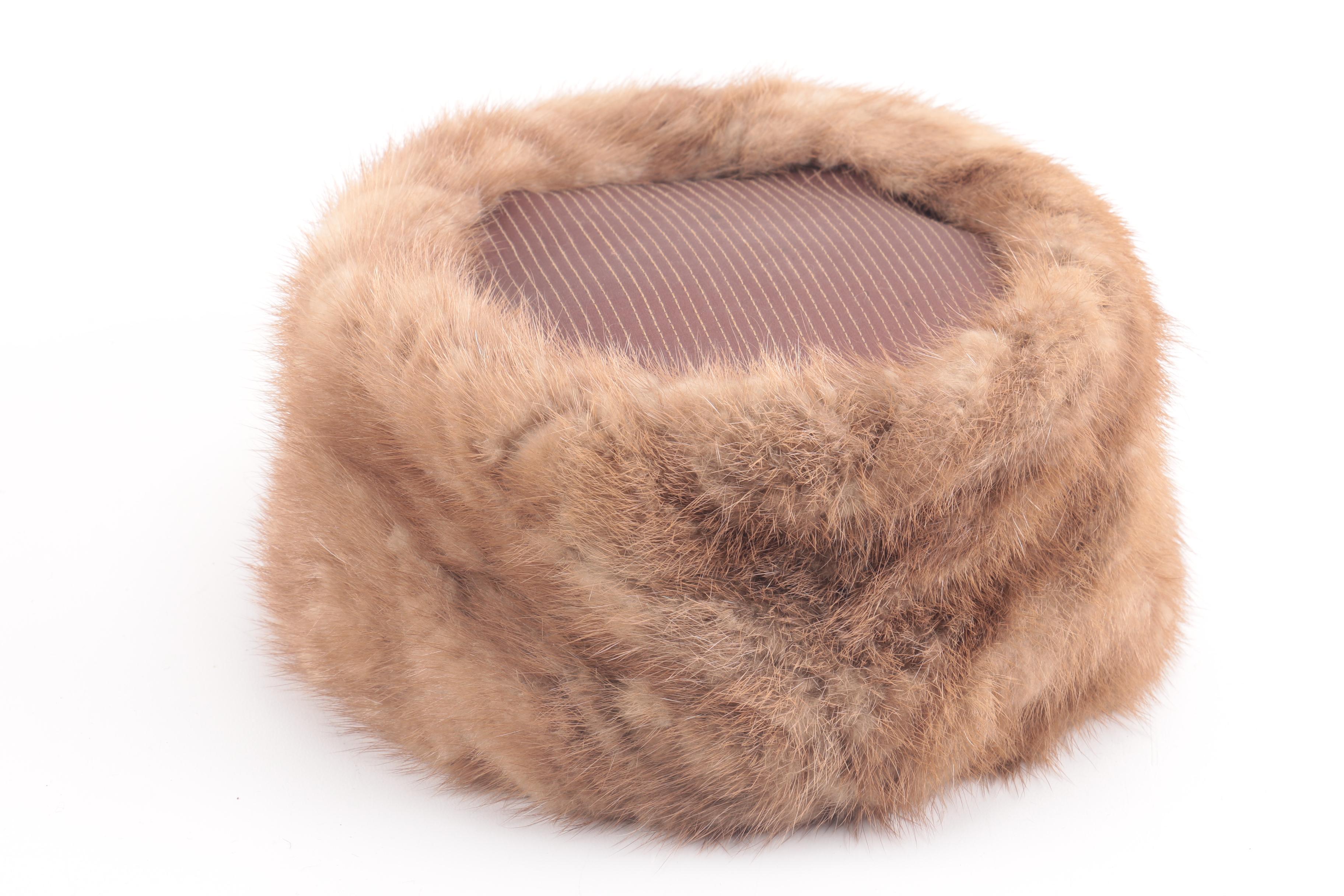 Two Mink Fur Hats