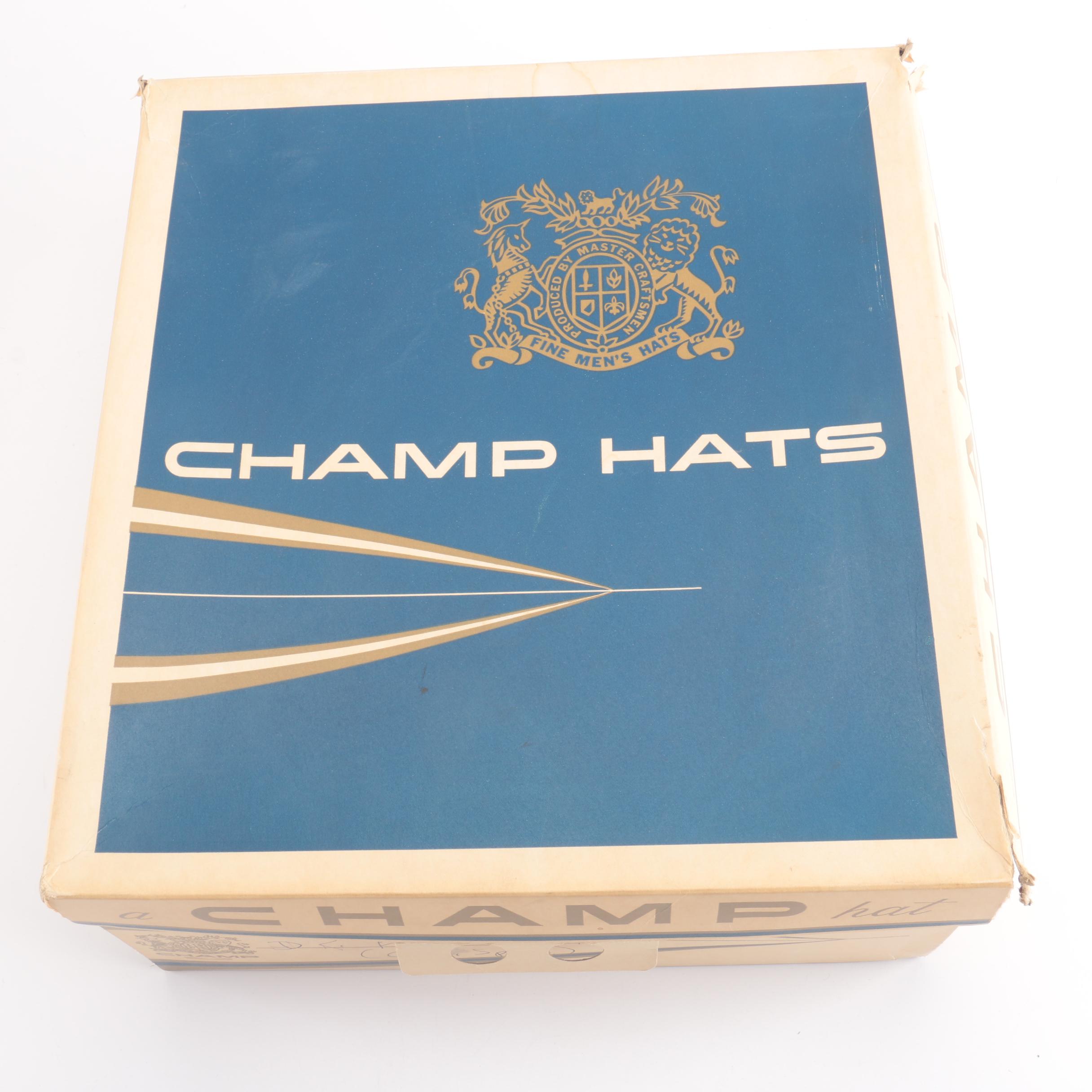 Champ Hats Fedora with Original Box
