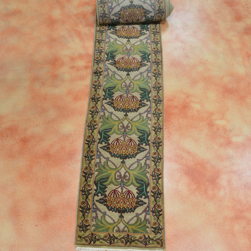 Hand Knotted Indian Runner Rug