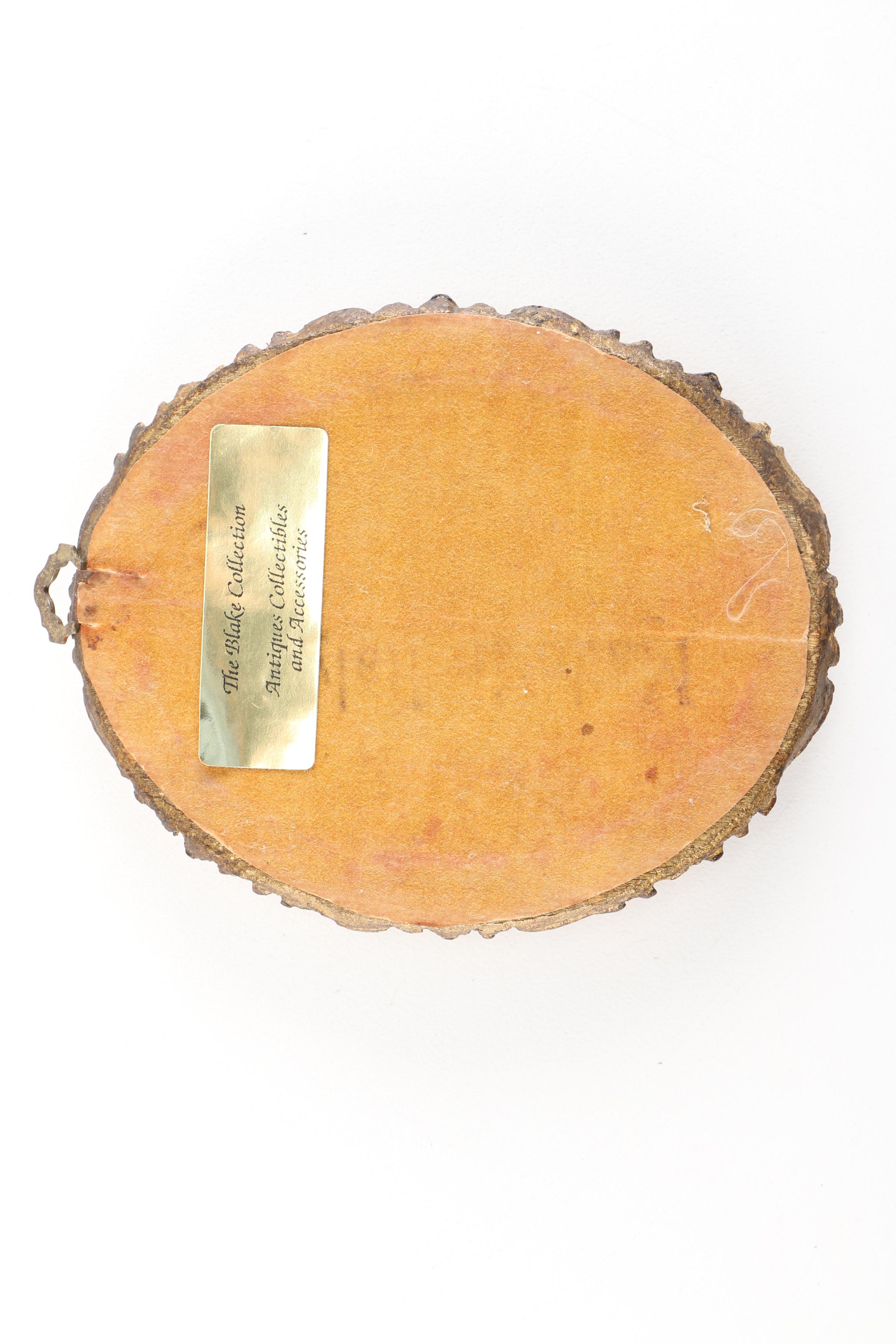 Framed Miniature Oil Painting and Offset Lithographs