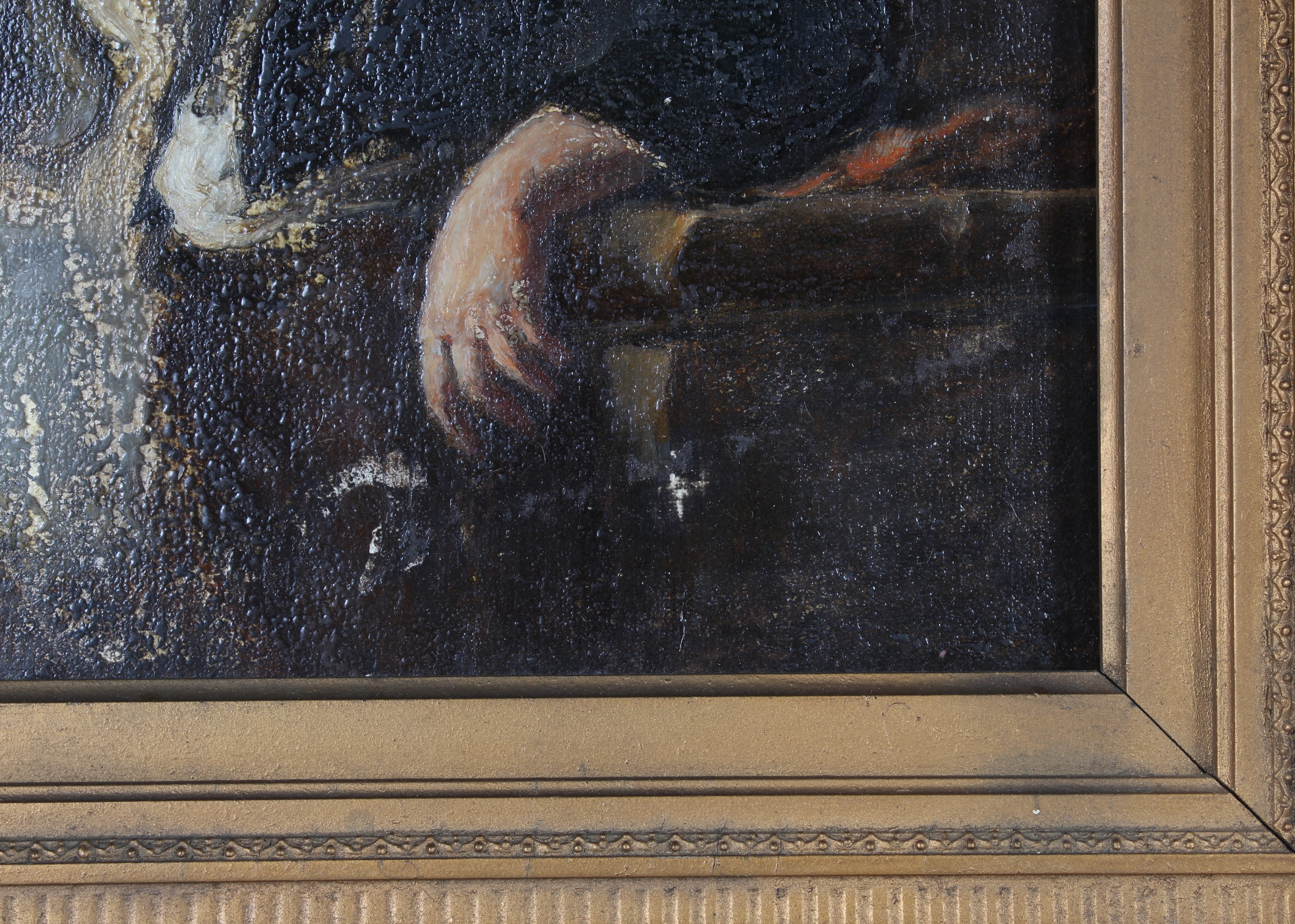 Oil on Board Portrait of a Young Soldier