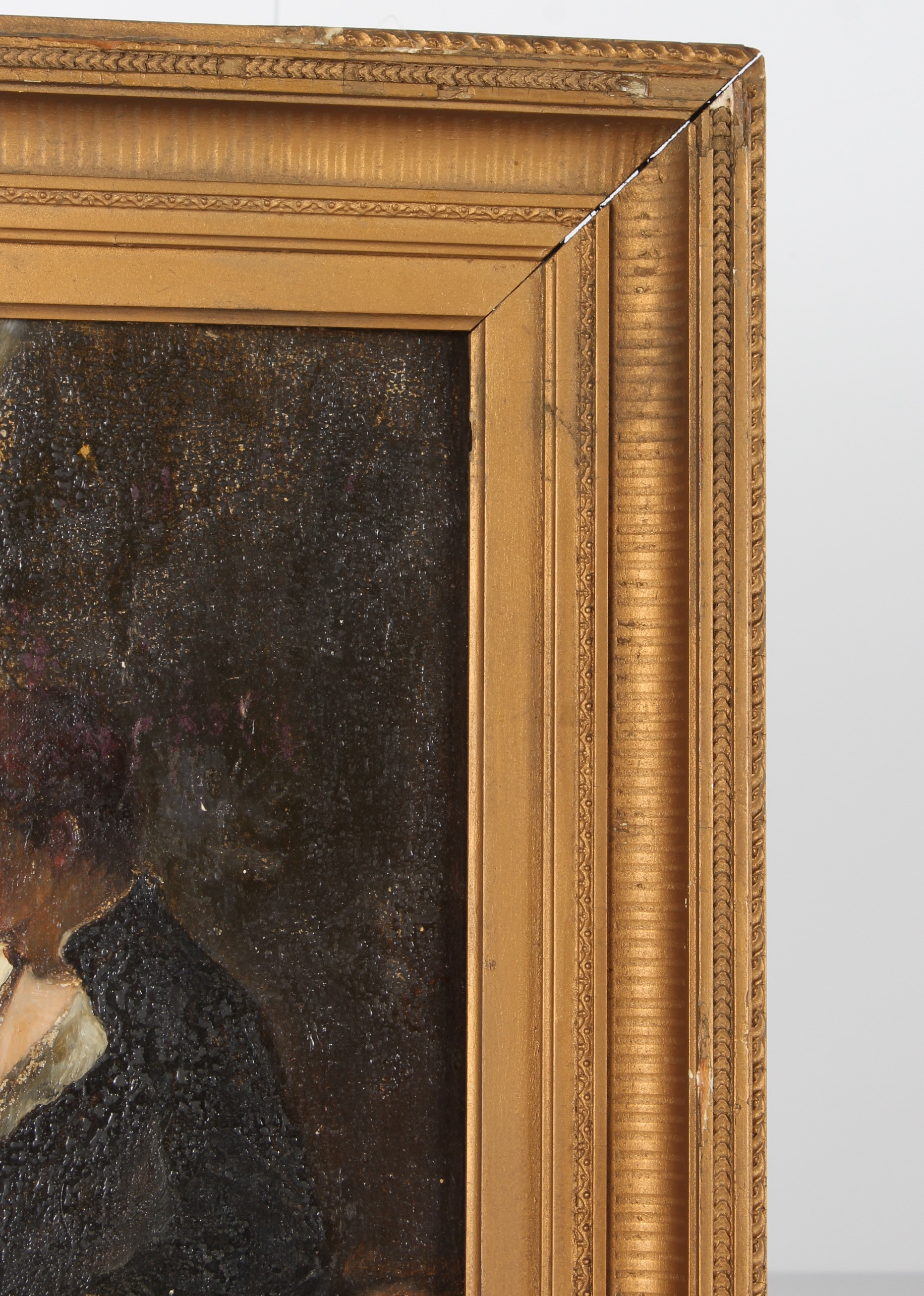 Oil on Board Portrait of a Young Soldier