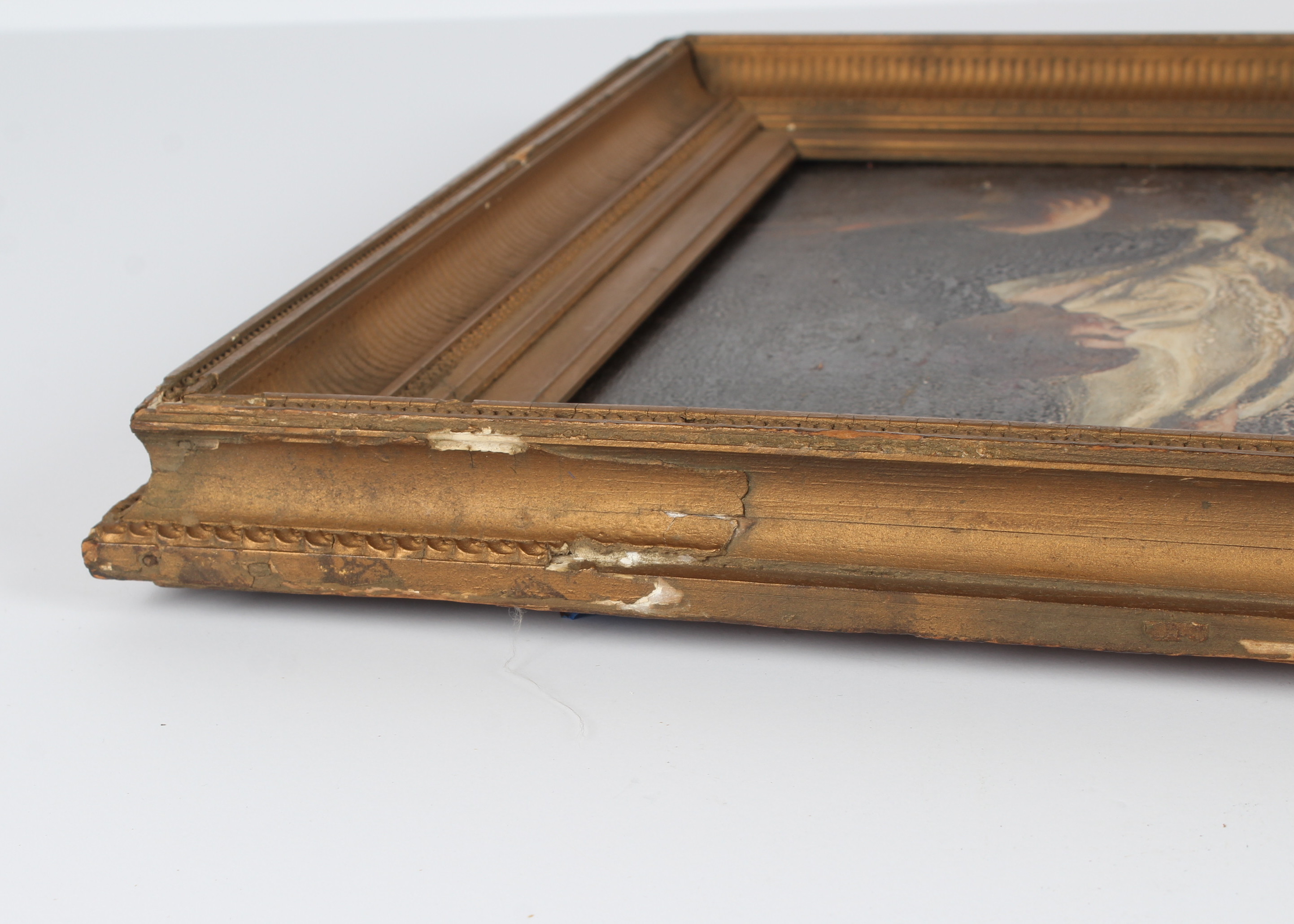 Oil on Board Portrait of a Young Soldier